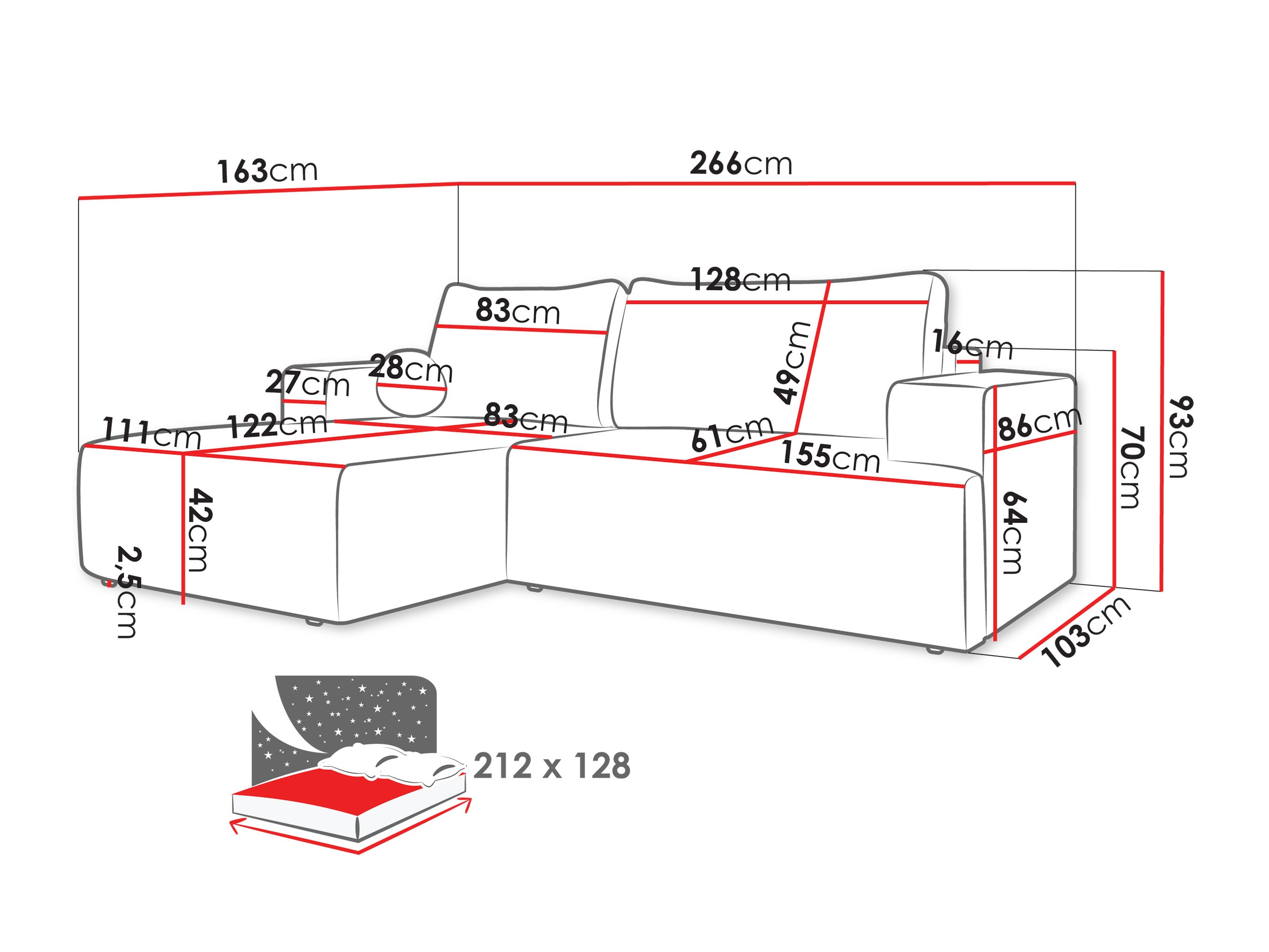 Угловой диван Comfivo 456 (Trilla 222.04)