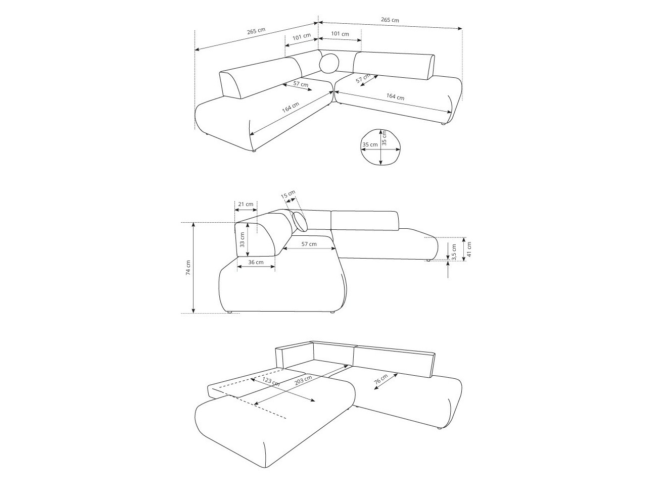 Угловой диван Kingston 186 (Vinci 26)