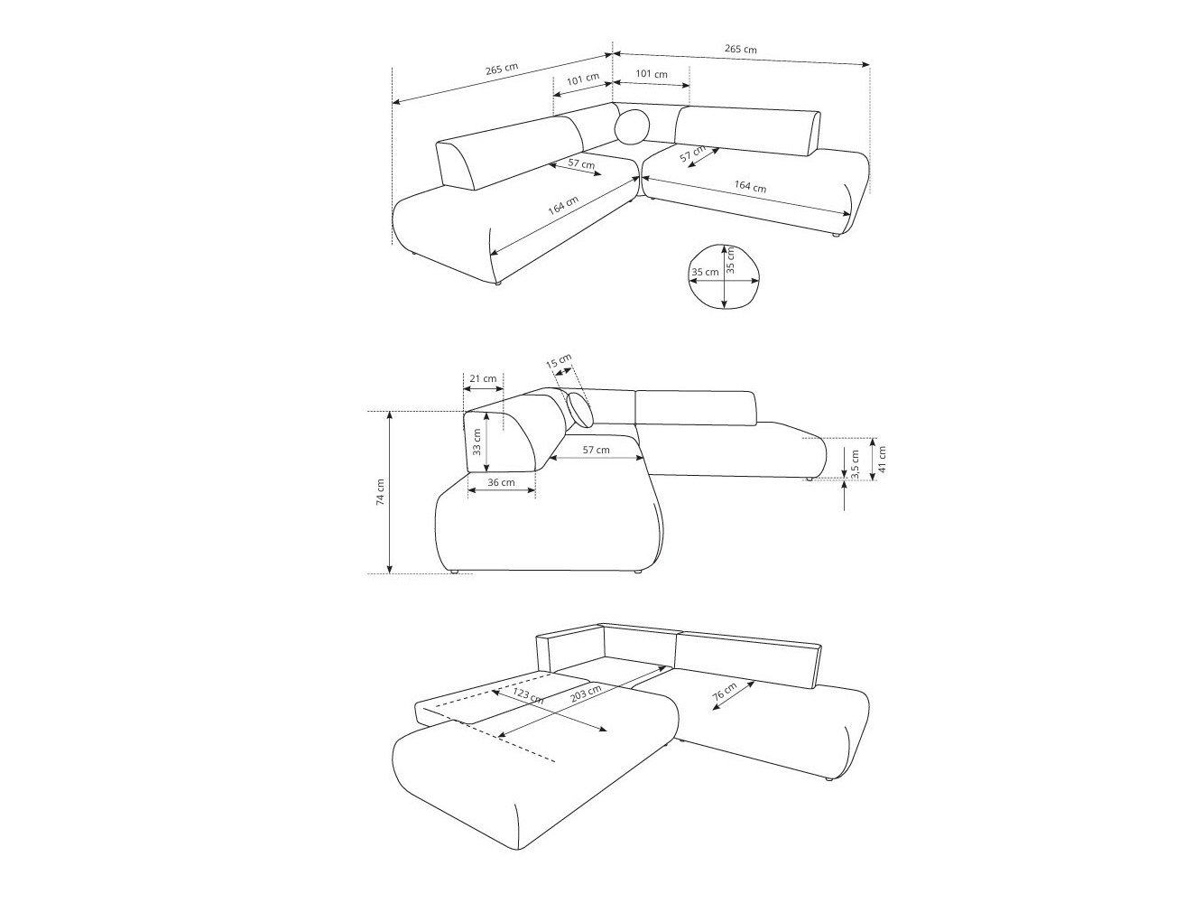 Угловой диван Kingston 186 (Vinci 42)