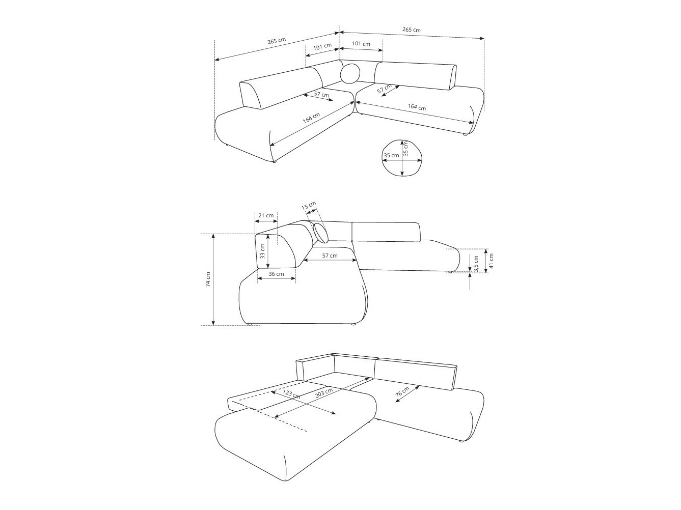 Угловой диван Kingston 186 (Vinci 88)