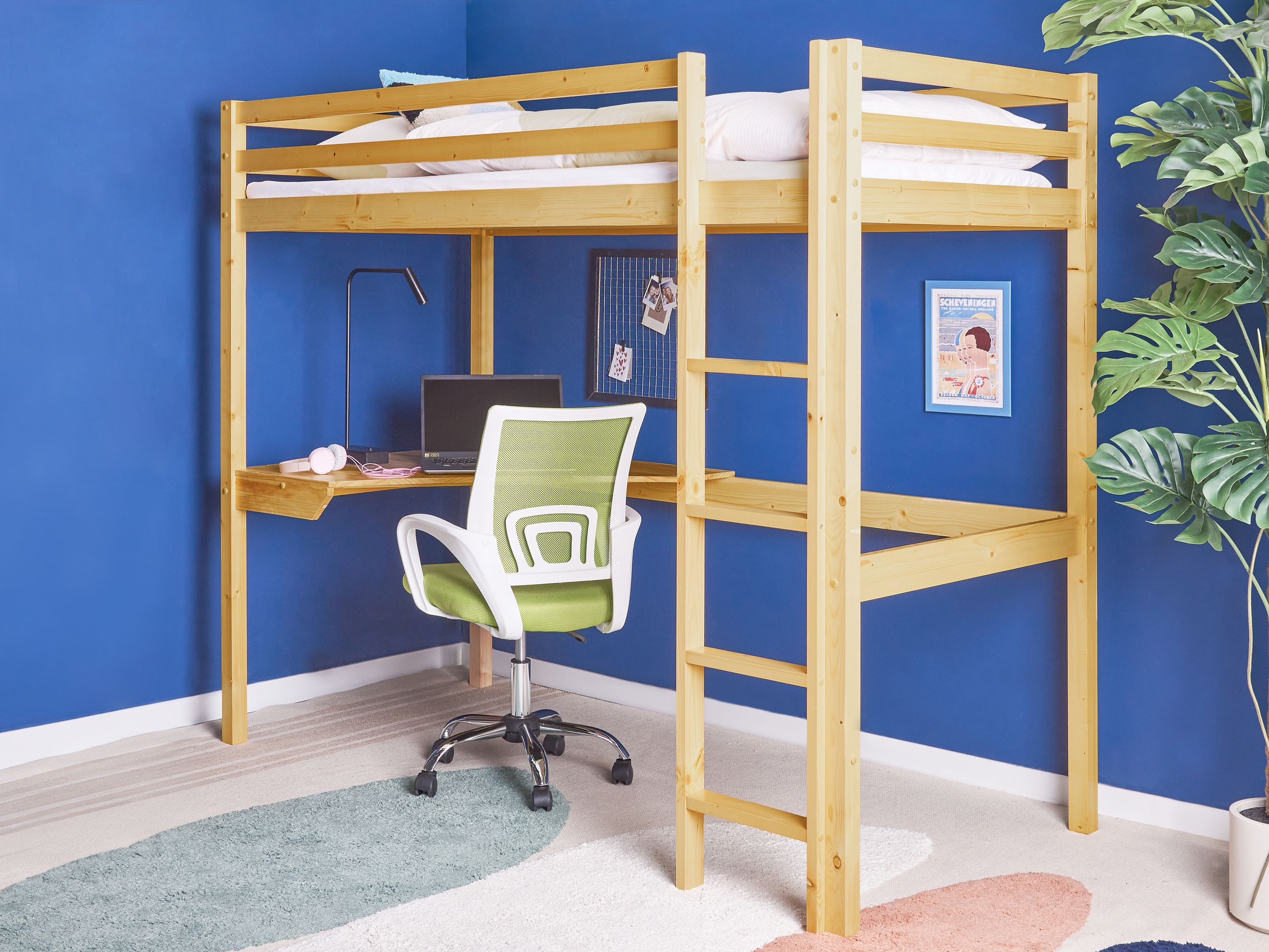 Высокая кровать Berwyn 2832 (Светлое дерево)