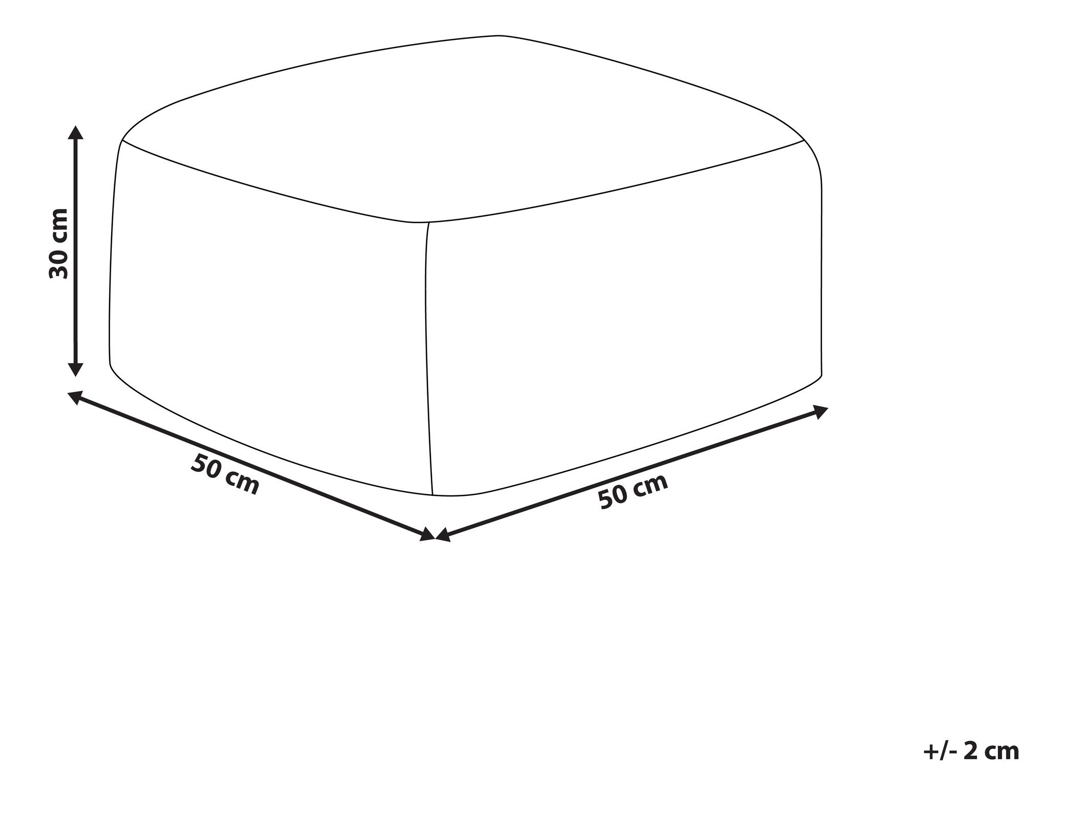 Pufs Berwyn 2835 (Melns)