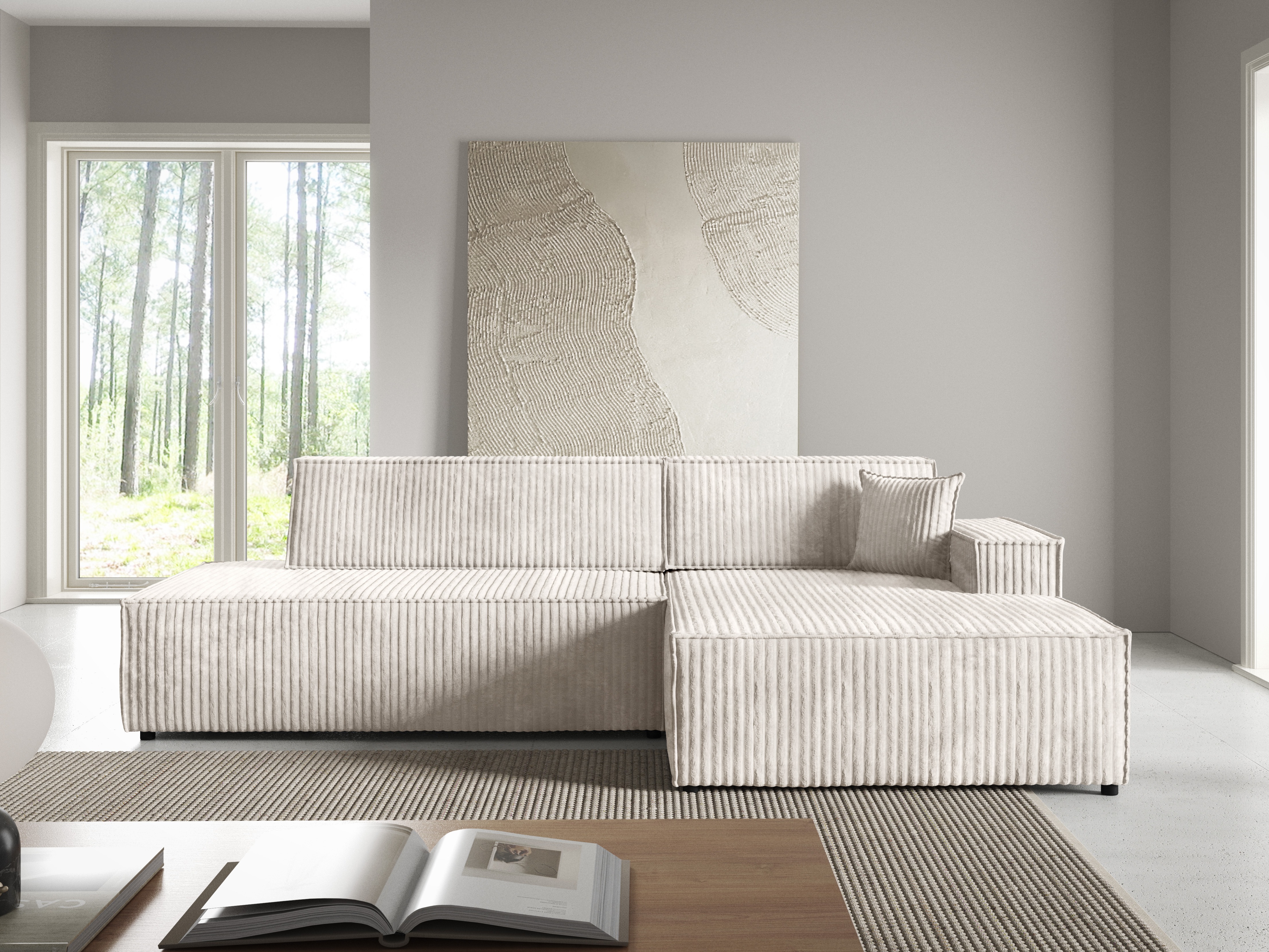 Stūra dīvāns Kingston 187 (Tilia 01)