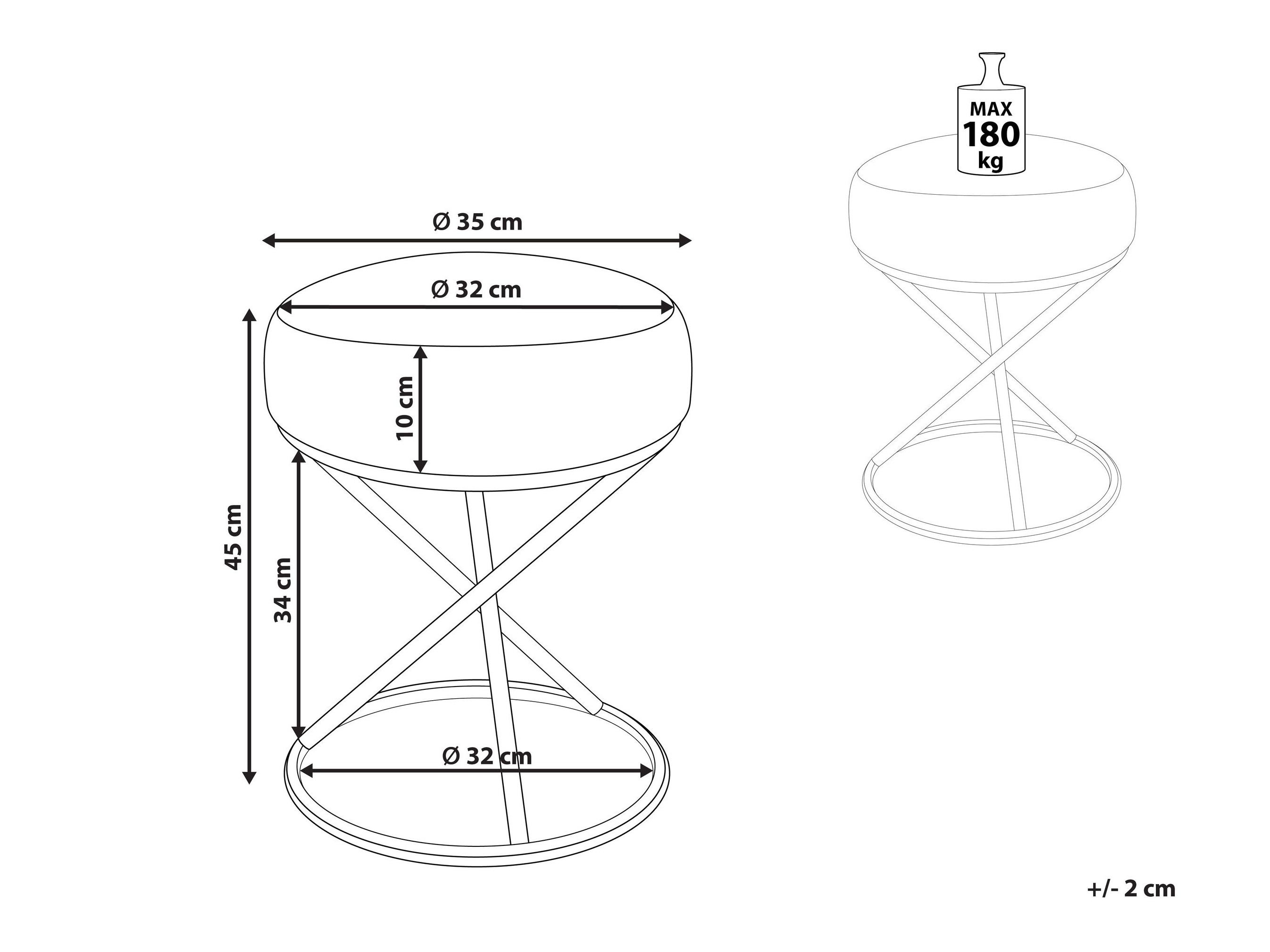 Taburete Berwyn 2839 (Balts)