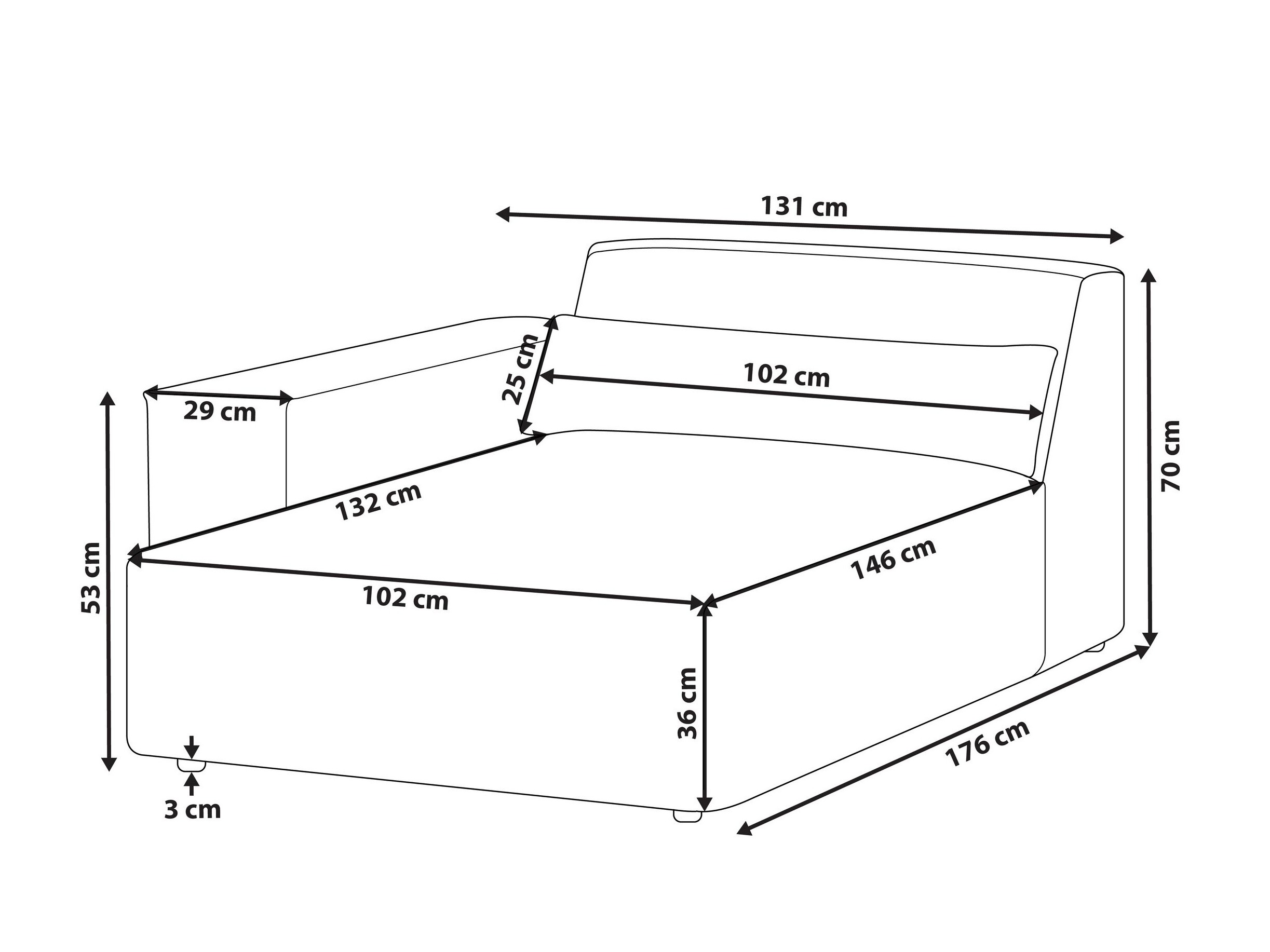 Kušete Berwyn 2842 (Gaiši brūns)