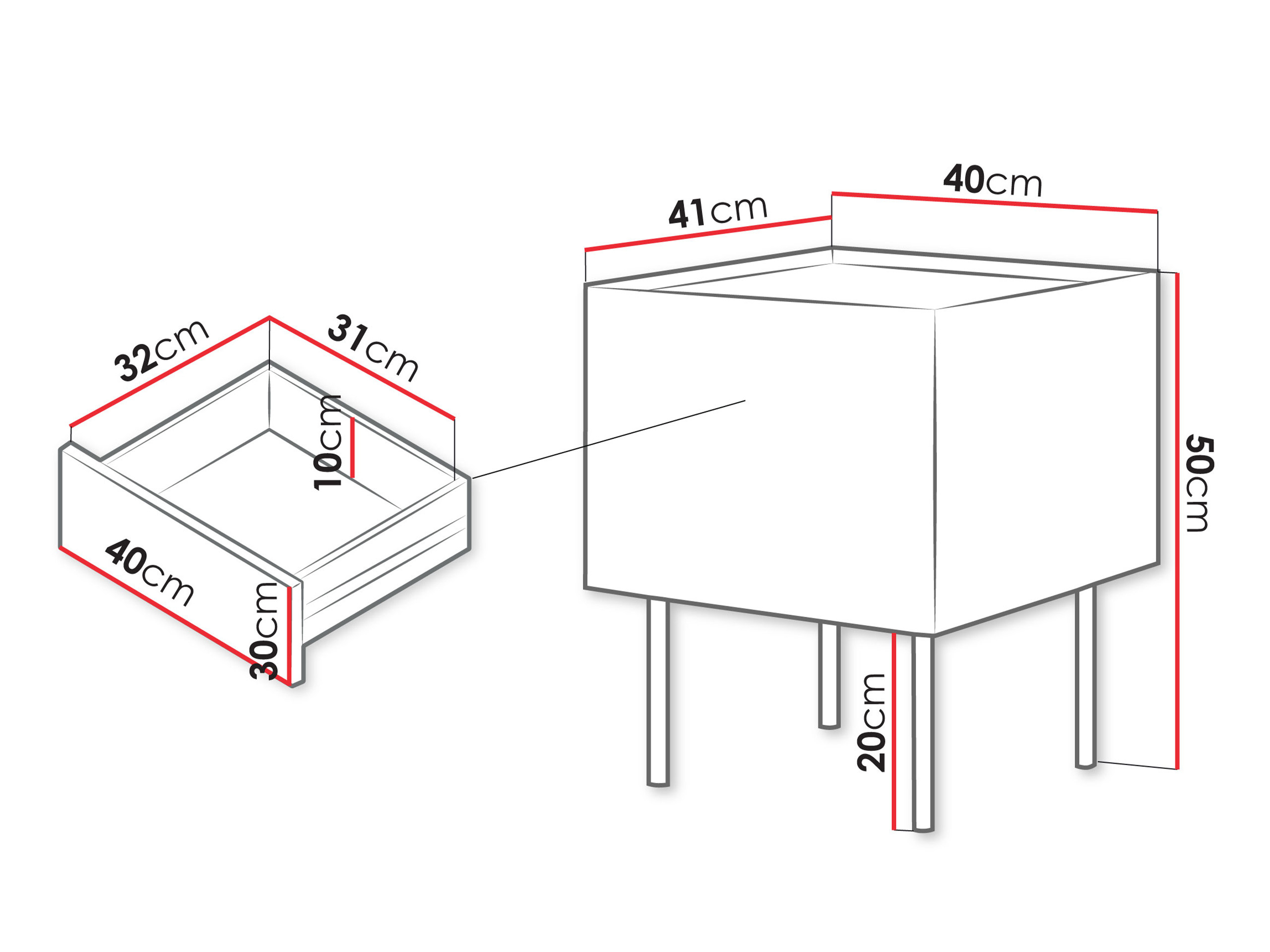 Naktsgaldiņu komplekts Melbela 108 (Kašmirs + Ozols)