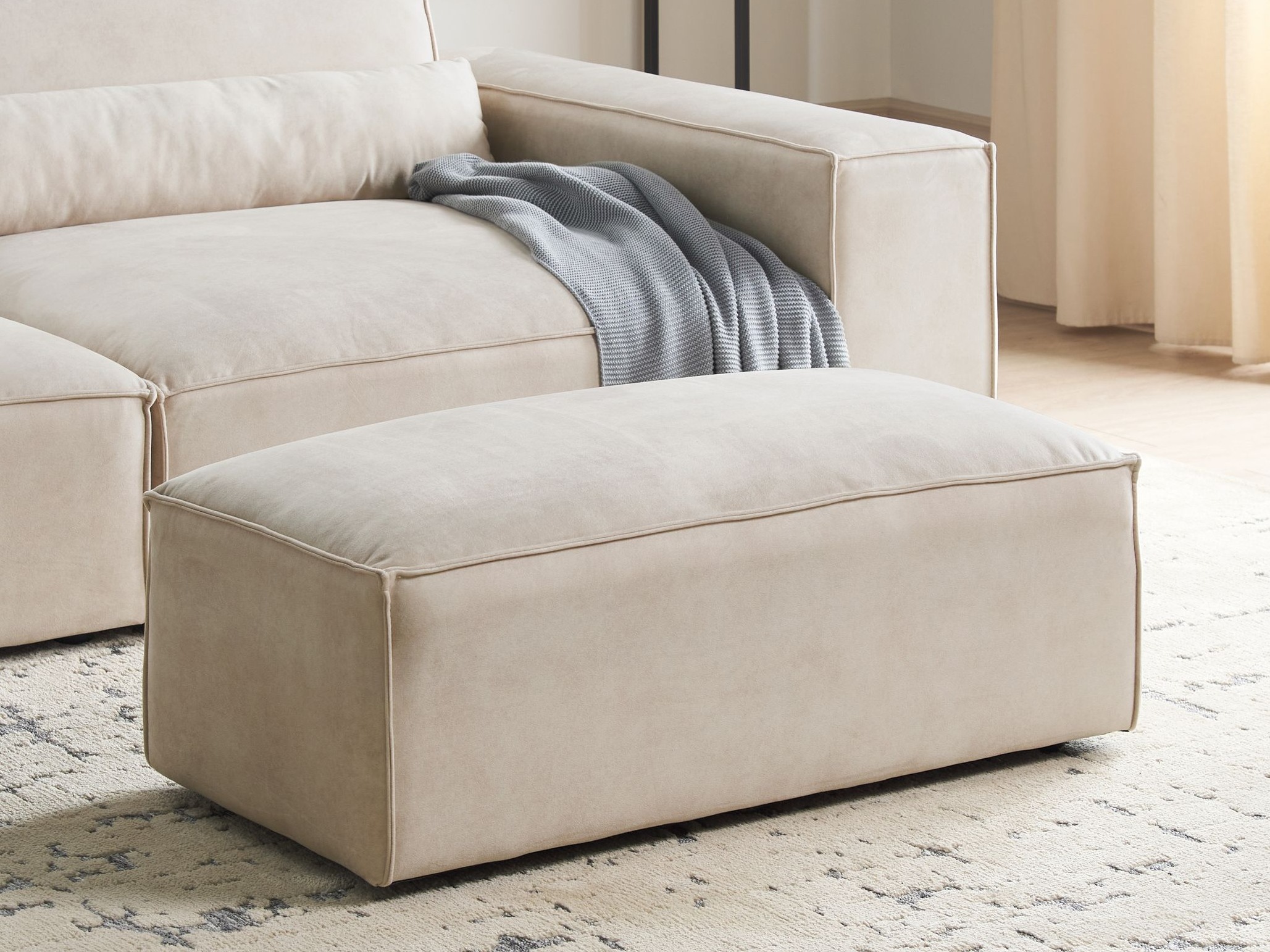 Pufs Tivsora 110 (Gaiši bēšs)