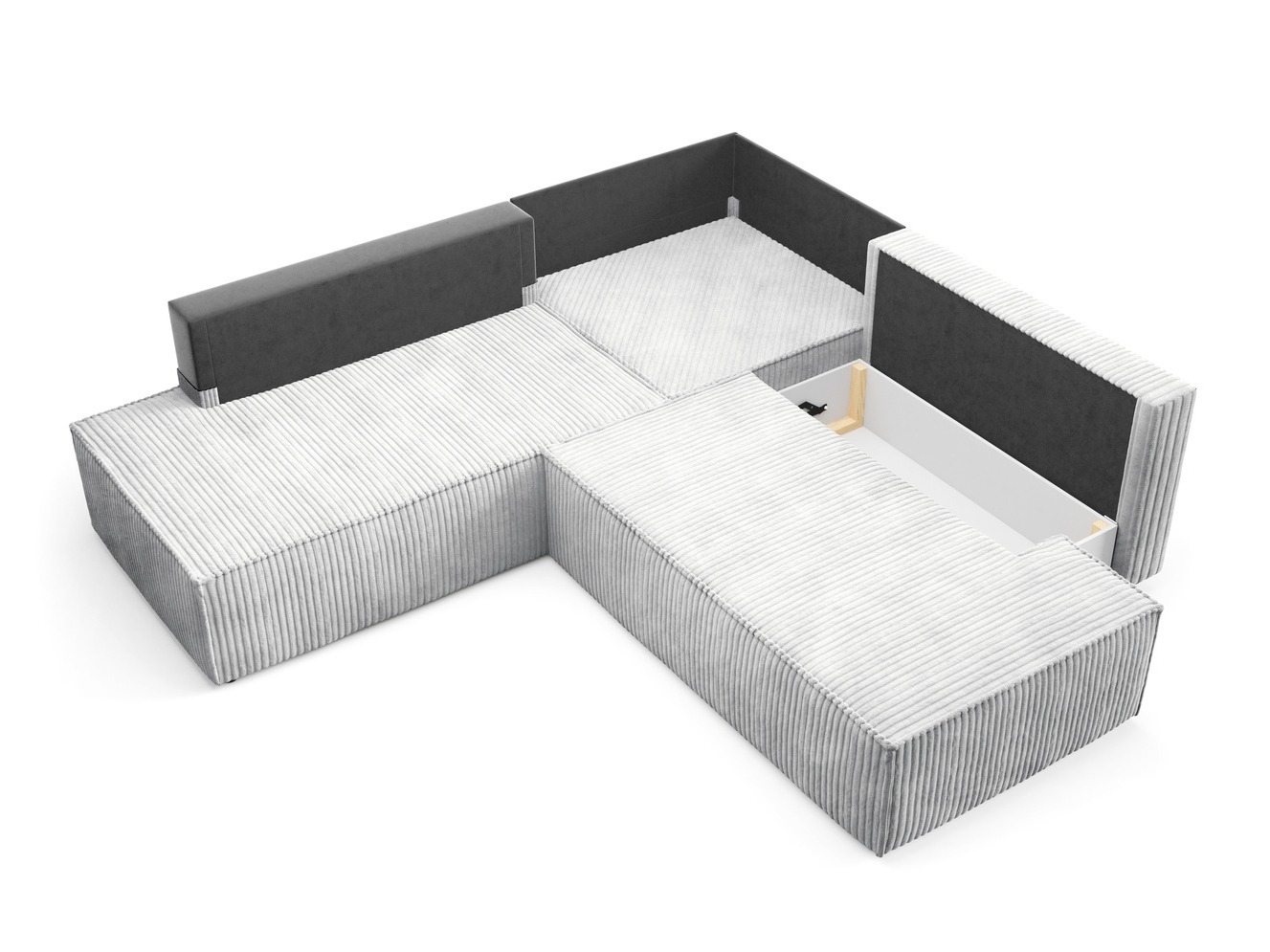 Stūra dīvāns Kingston 188 (Tilia 86)