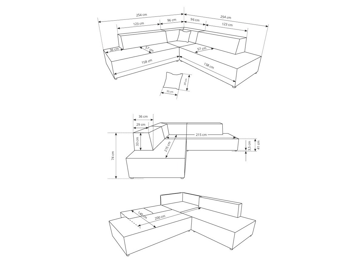 Угловой диван Kingston 188 (Dunбар 40)