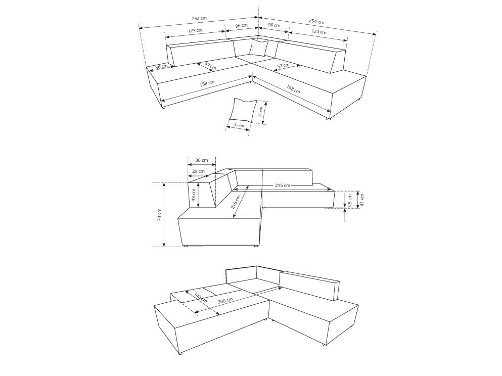 Угловой диван Kingston 188 (Tilia 11)