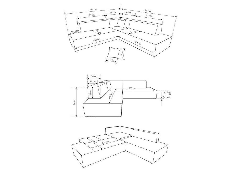 Угловой диван Kingston 188 (Tilia 17)