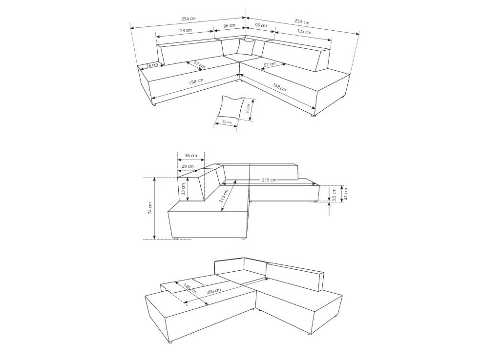 Угловой диван Kingston 188 (Tilia 17)