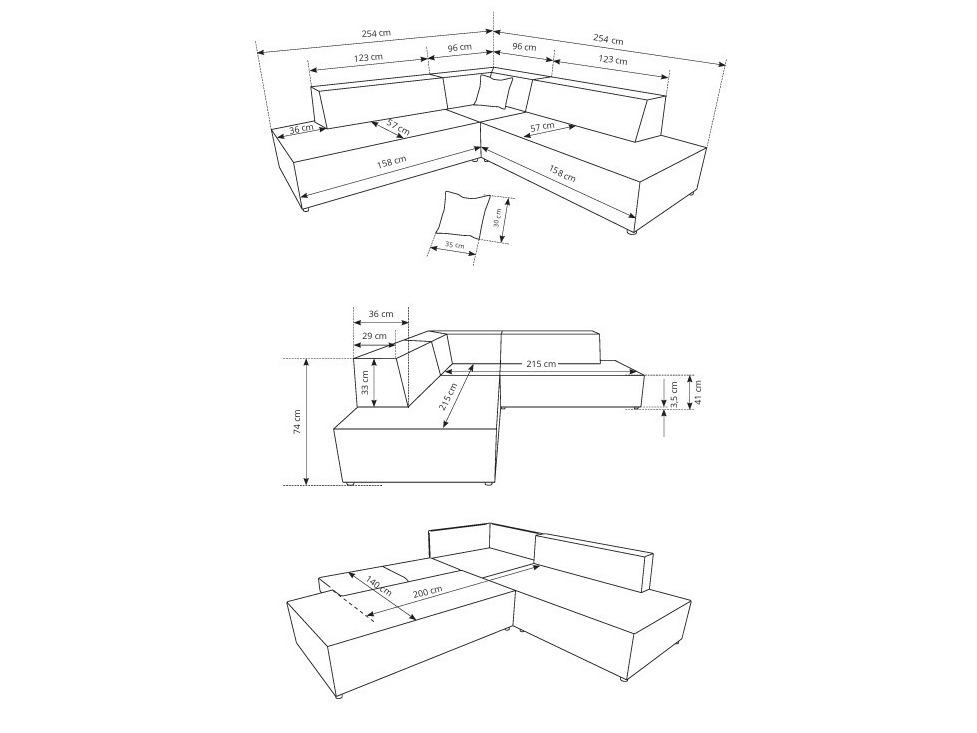 Угловой диван Kingston 188 (Tilia 85)