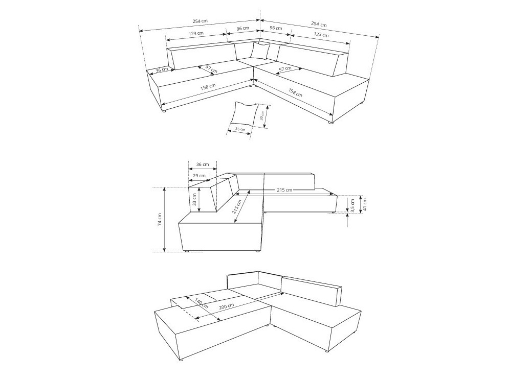 Угловой диван Kingston 188 (Tilia 85)