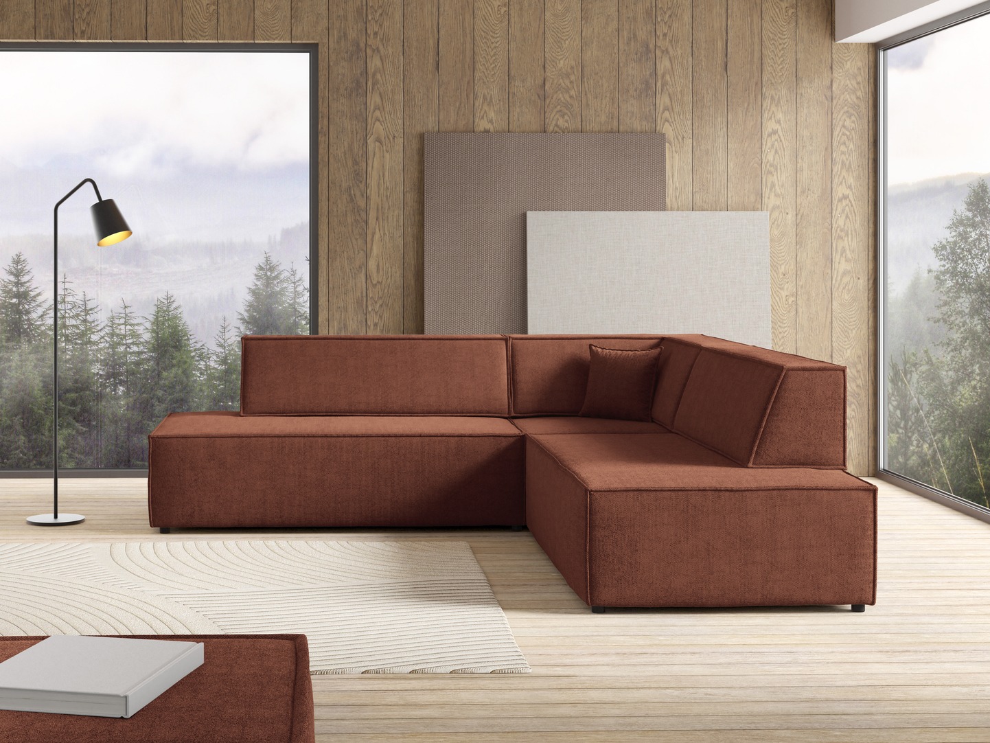 Stūra dīvāns Kingston 188 (Dunbārs 80)