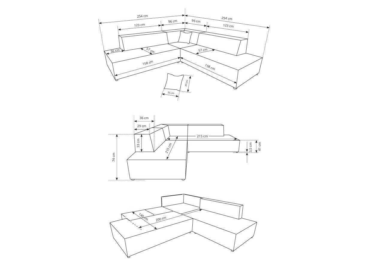 Угловой диван Kingston 188 (Dunбар 65)
