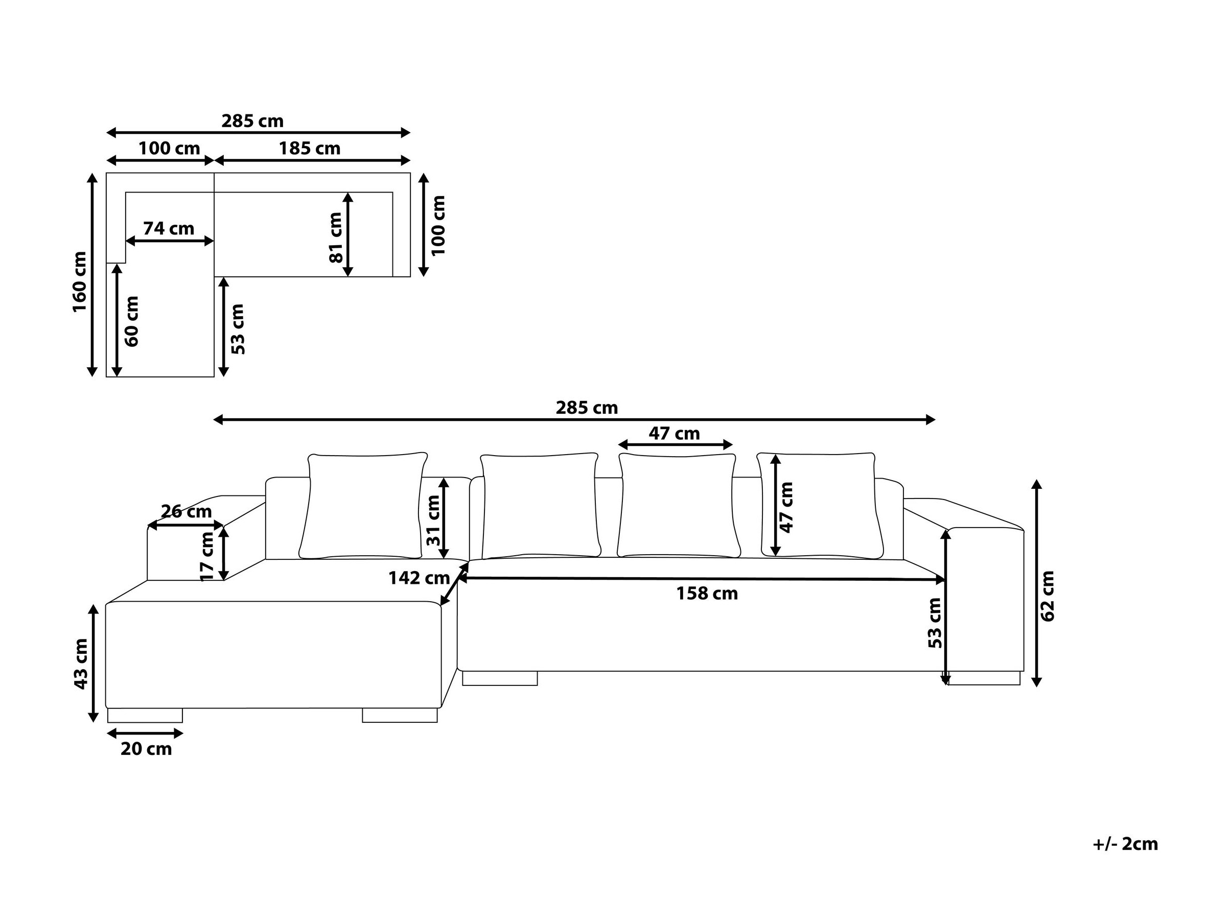Stūra dīvāns Berwyn 1396 (Bēšs)
