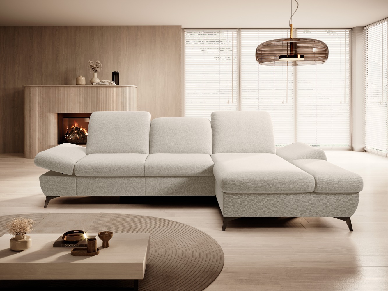 Stūra dīvāns Kingston 190 (Loft 01)