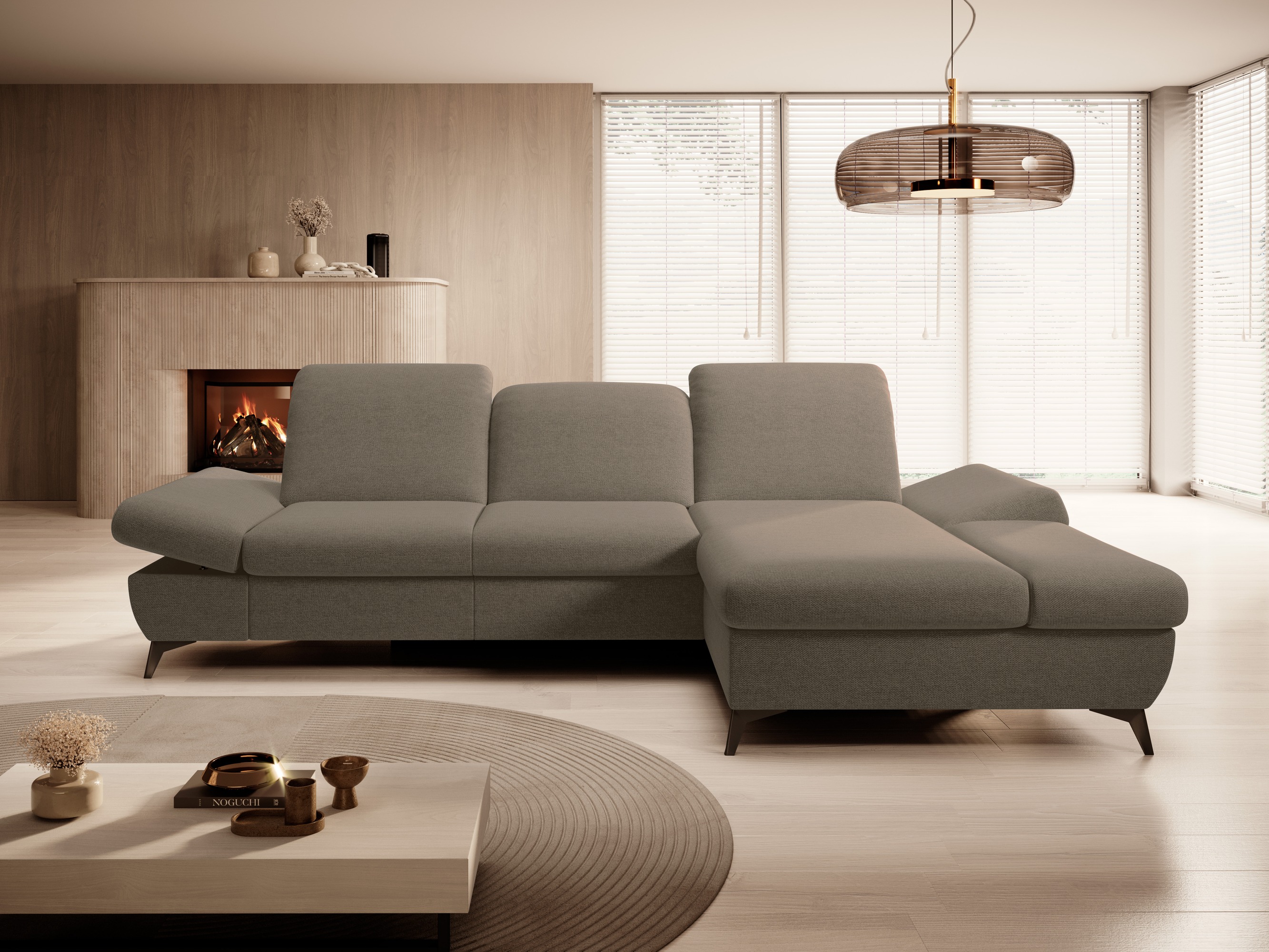 Stūra dīvāns Kingston 190 (Loft 03)