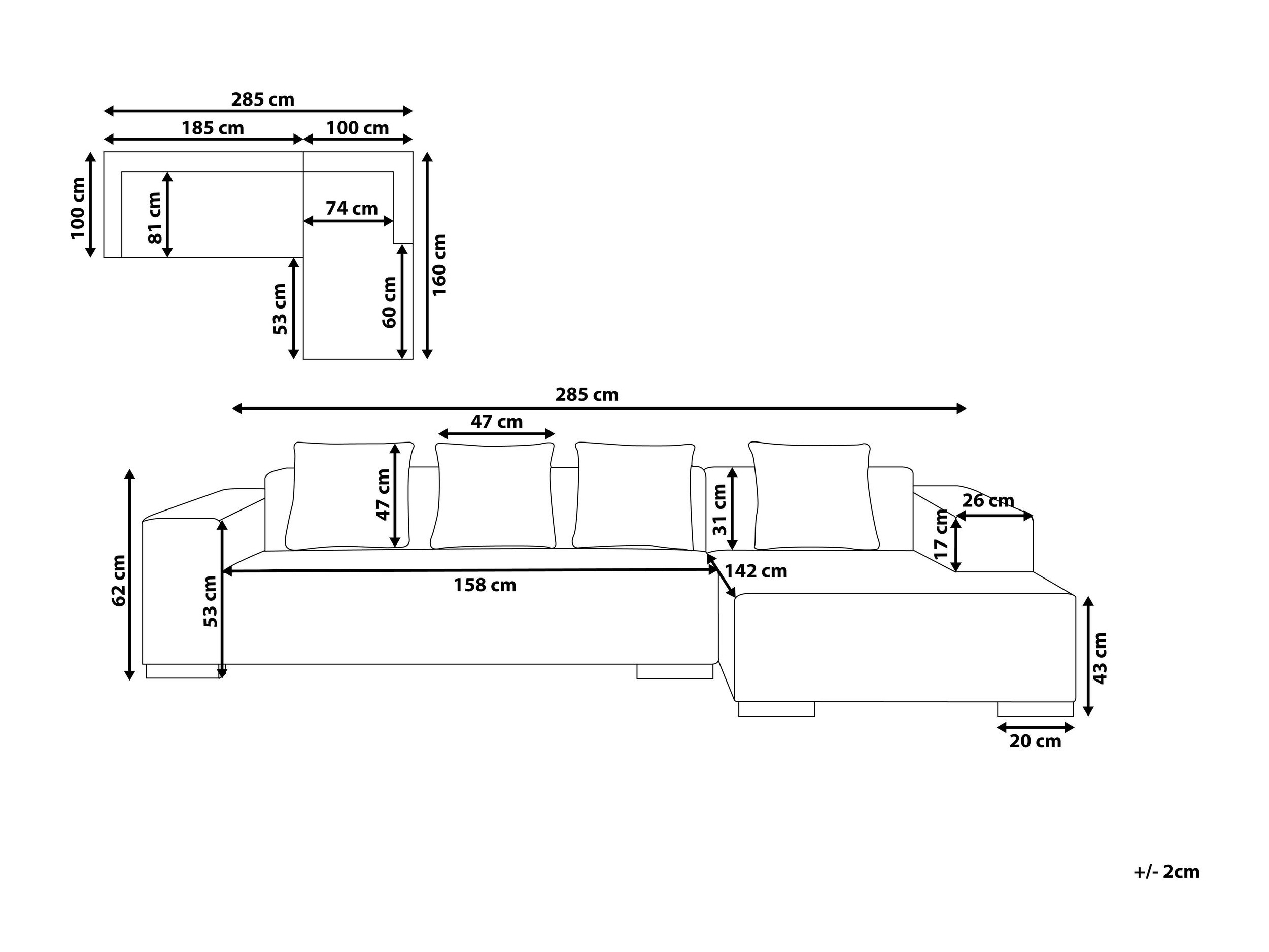 Угловой диван Berwyn 1396 (Зелёный)