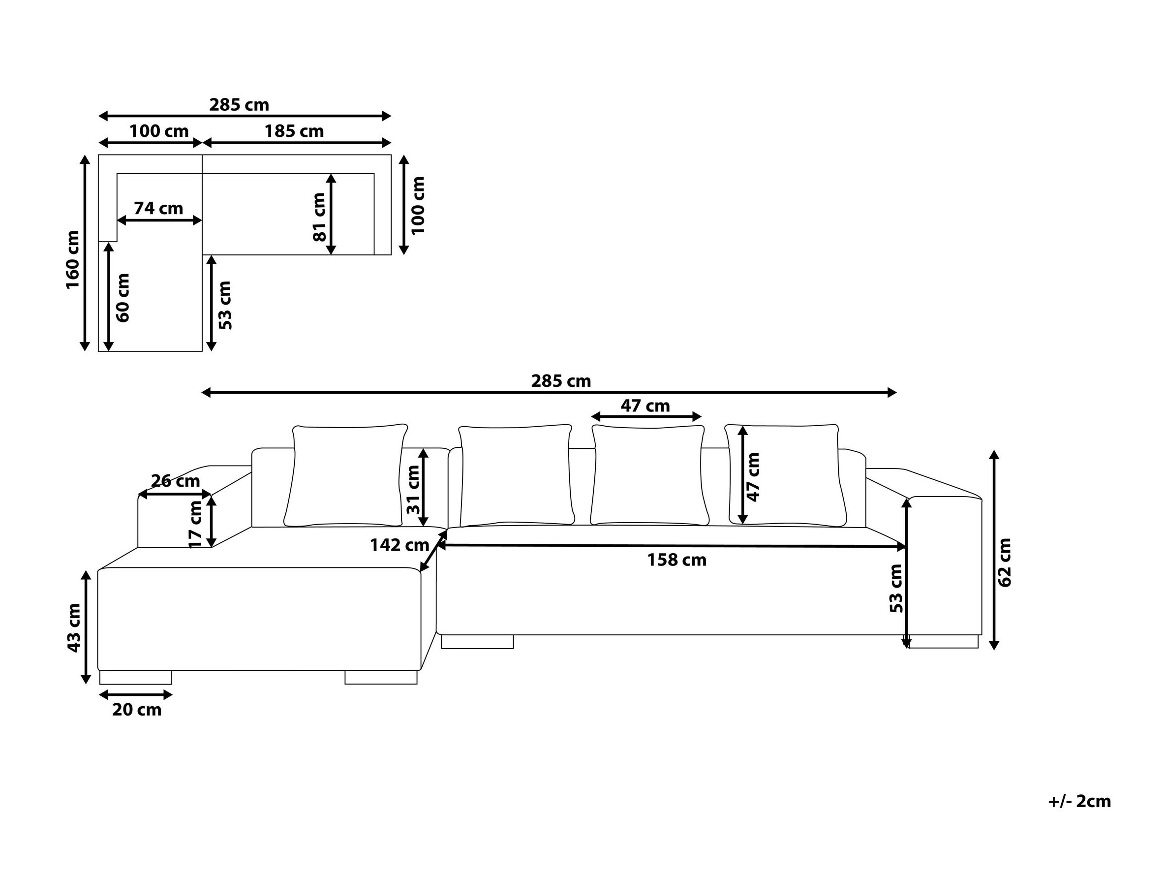 Угловой диван Berwyn 1396 (Зелёный)