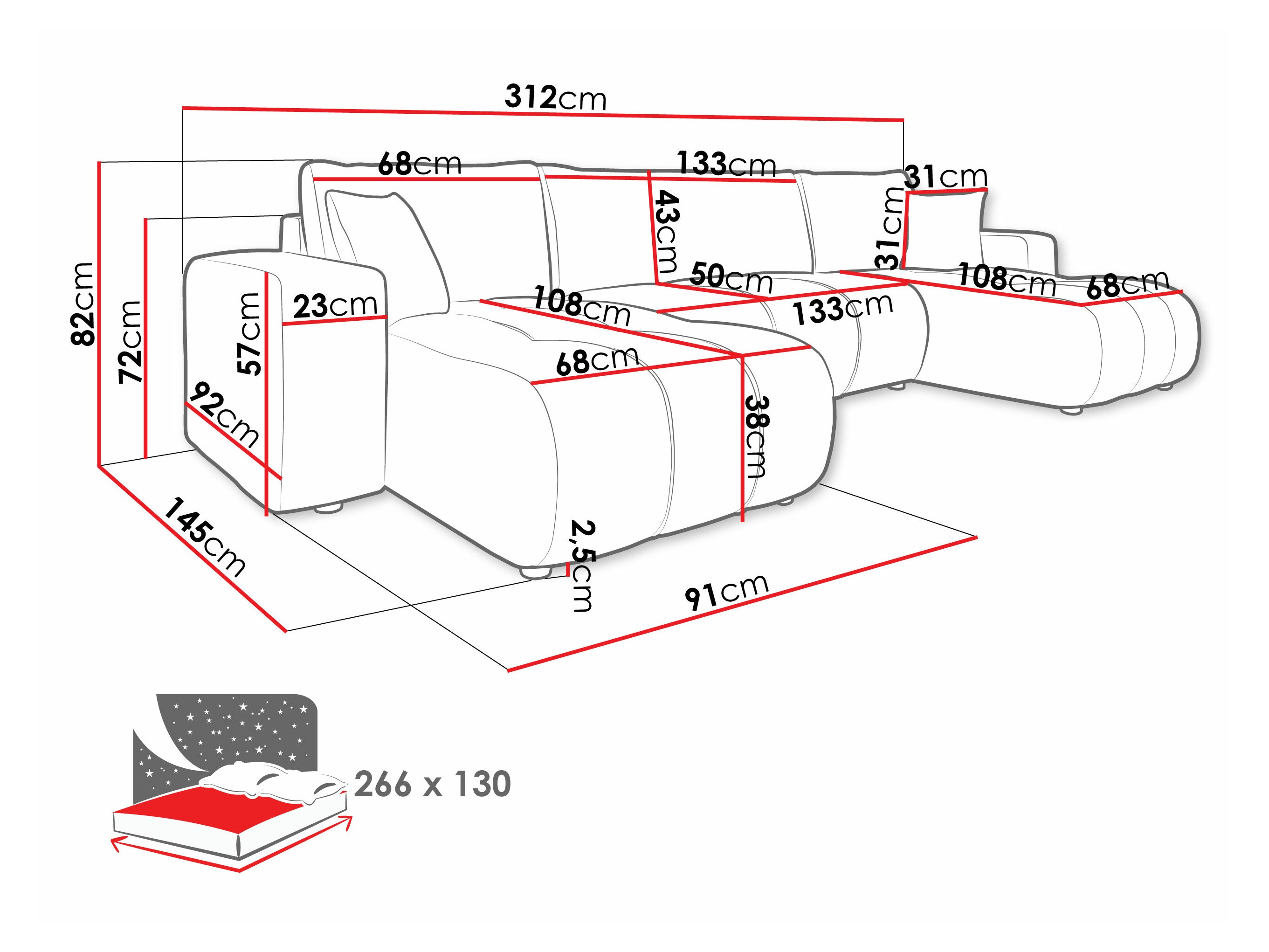Угловой диван Comfivo 426 (Velo 621)