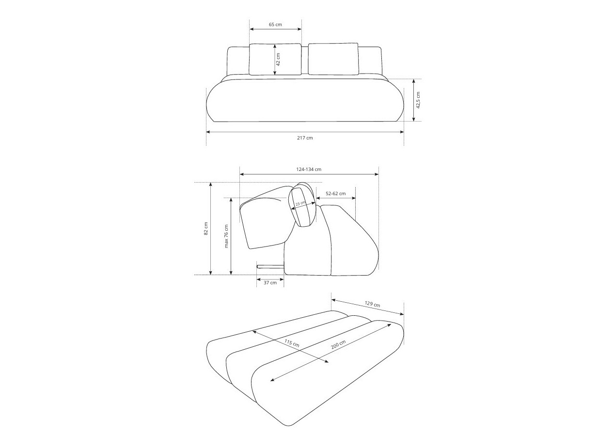 Диван-кровать Kingston 193 (Dot 22)