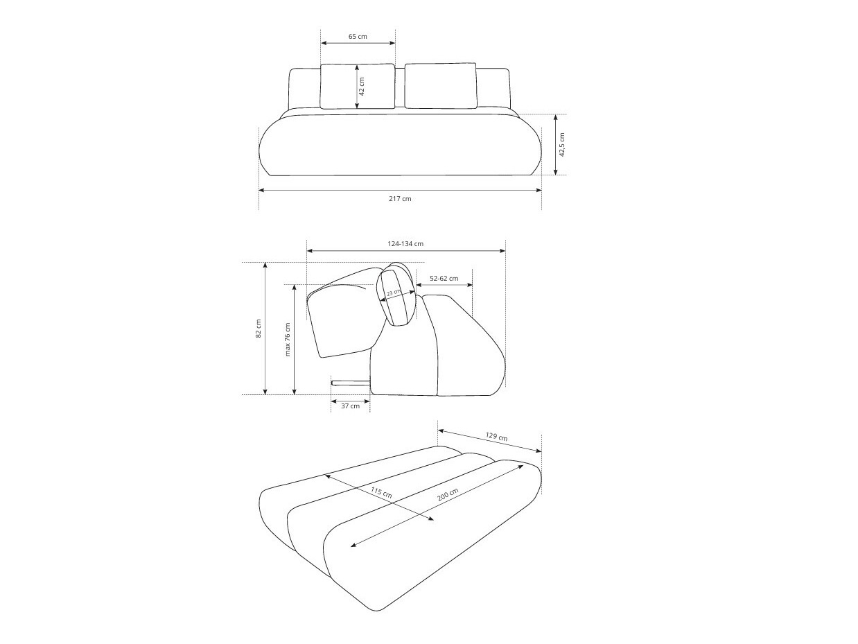 Диван-кровать Kingston 193 (Dot 90)