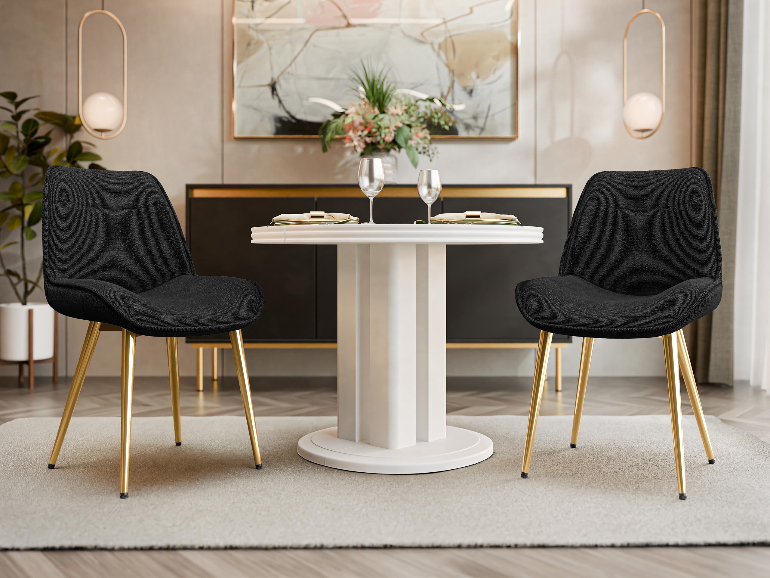 Krēsls Comfivo 458 (Melns)