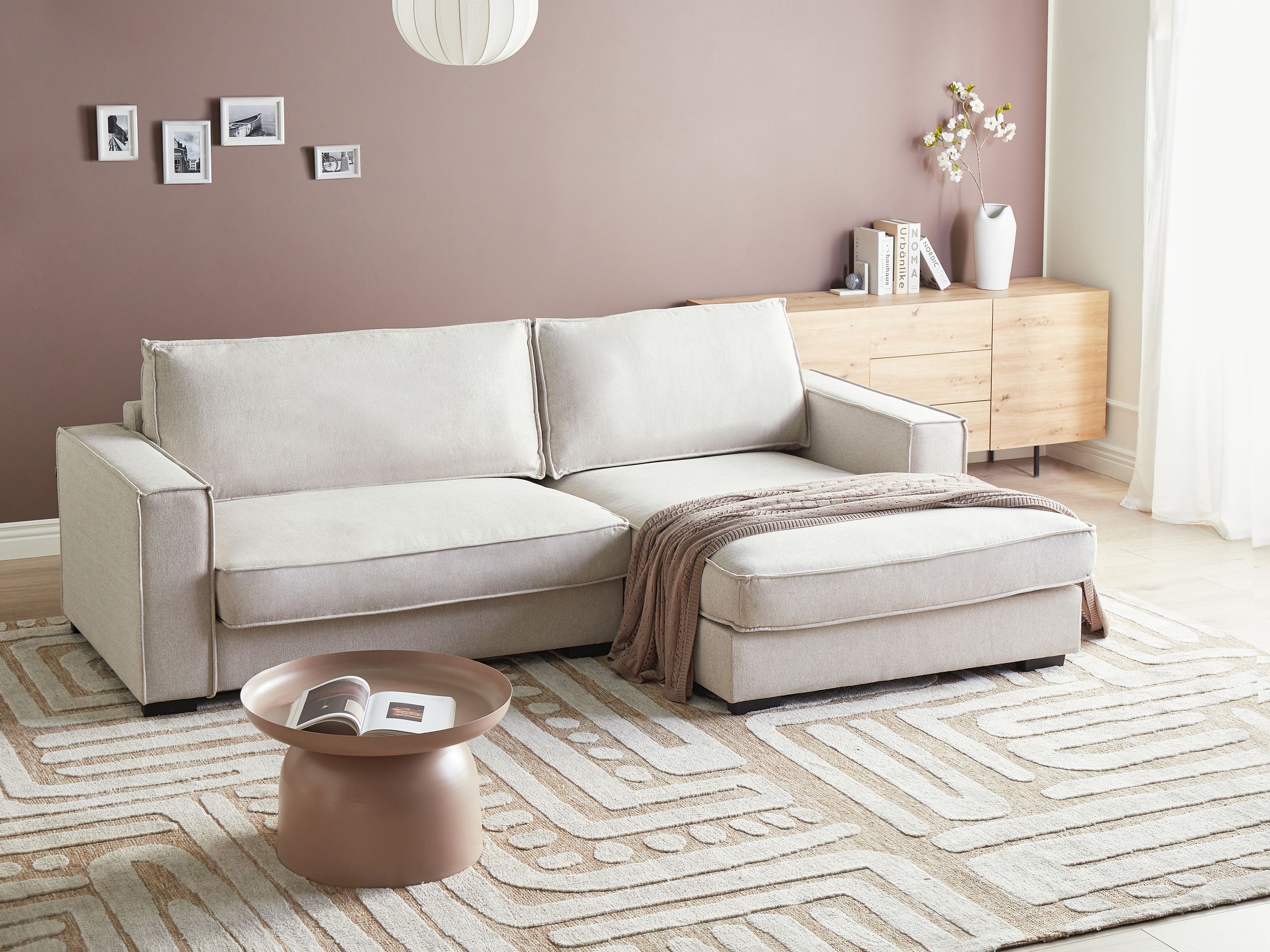 Угловой диван Berwyn 2859 (Светло-бежевый)