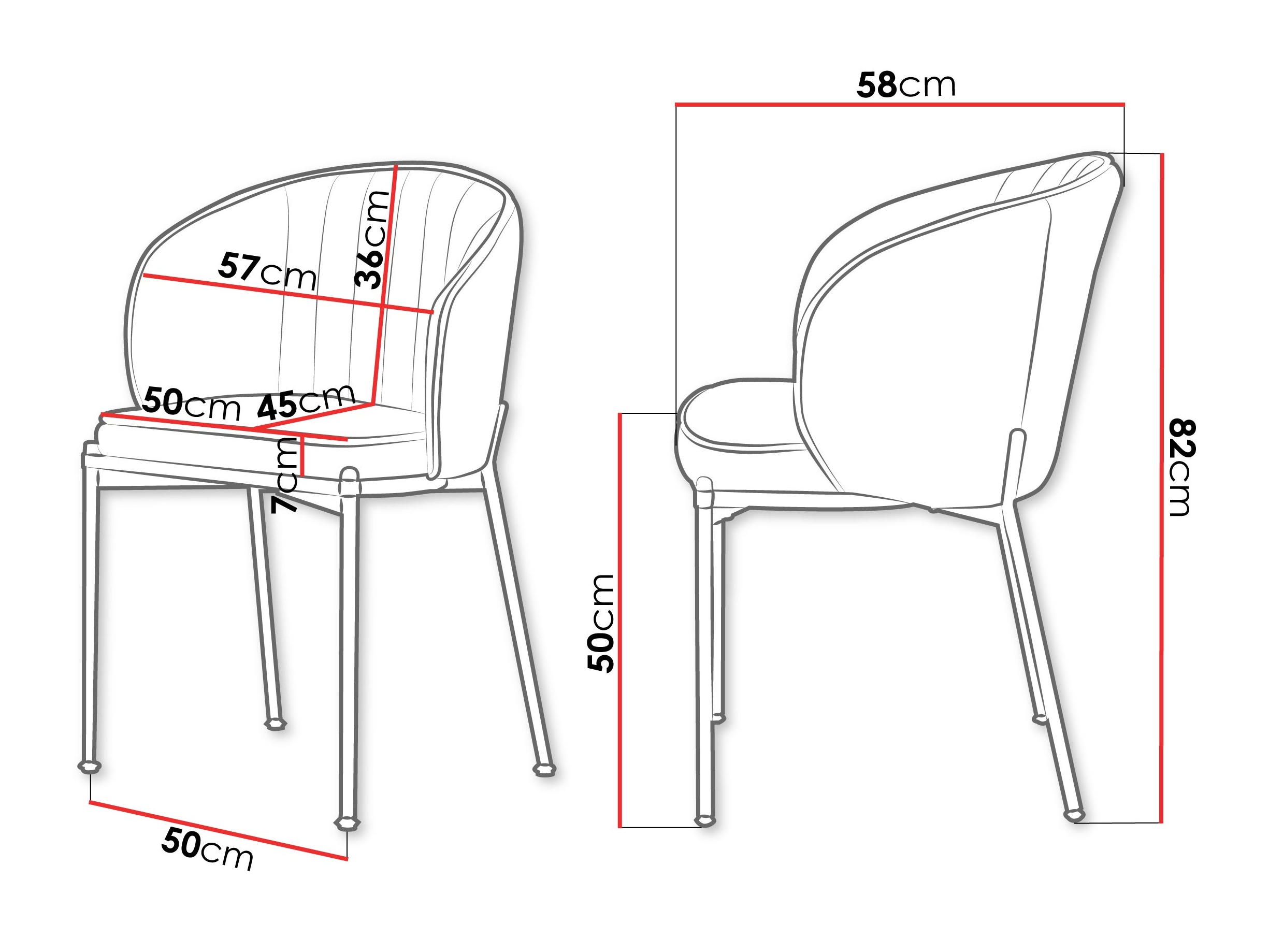 Krēsls Comfivo 461 (Melns)