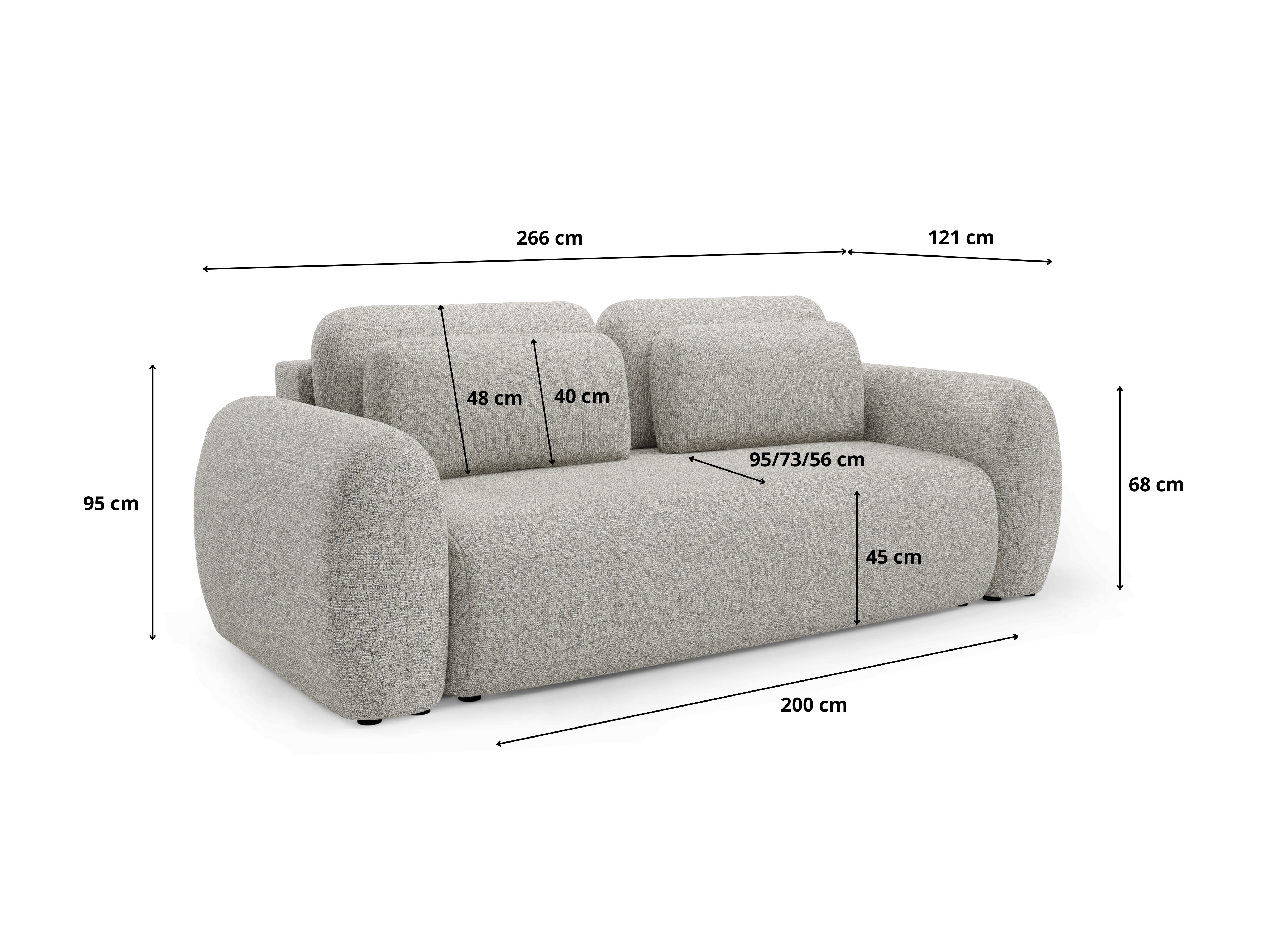 Dīvāns gulta Franklin 102 (Puente 06)