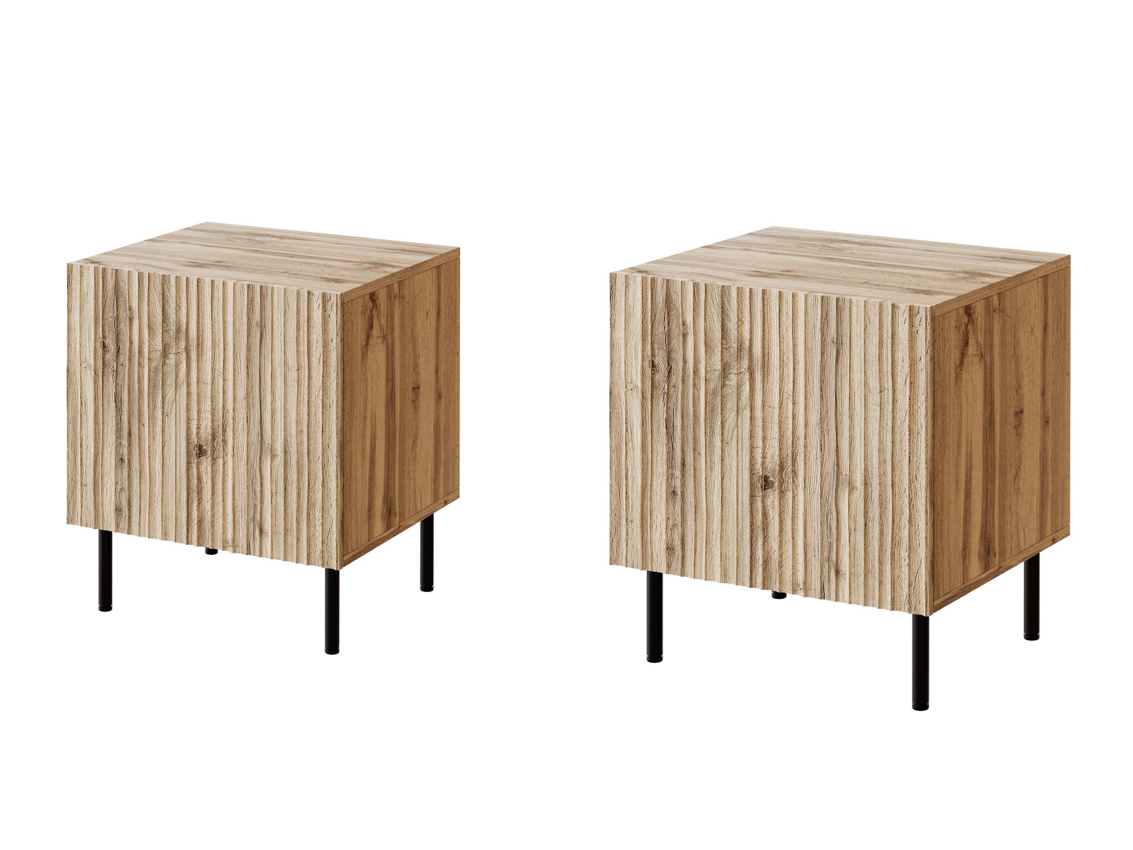 Naktsgaldiņu komplekts Lorelbo 102 (Votan ozols + Melns)