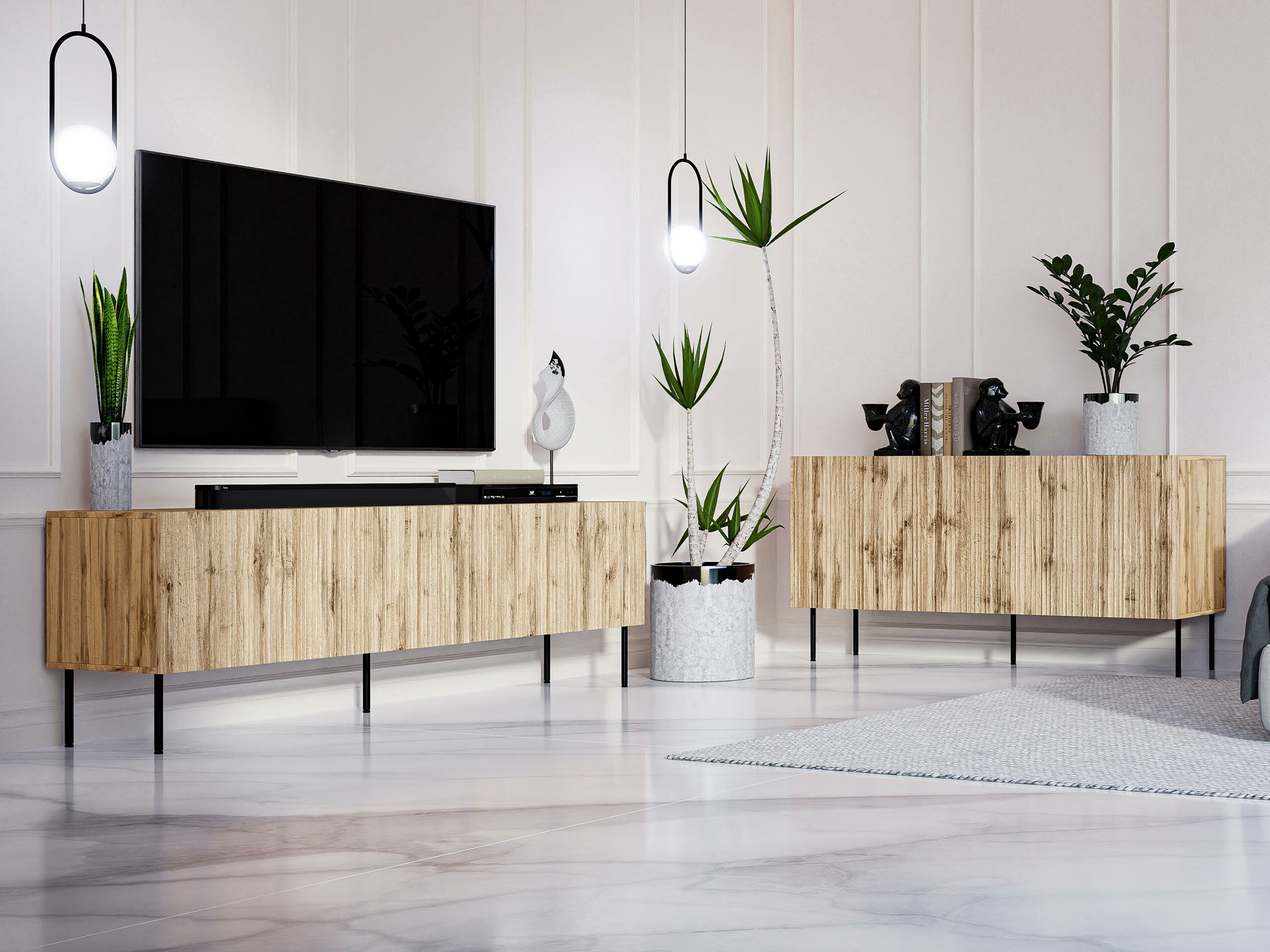 Skapis Lorelbo 100 (Votan ozols + Melns)