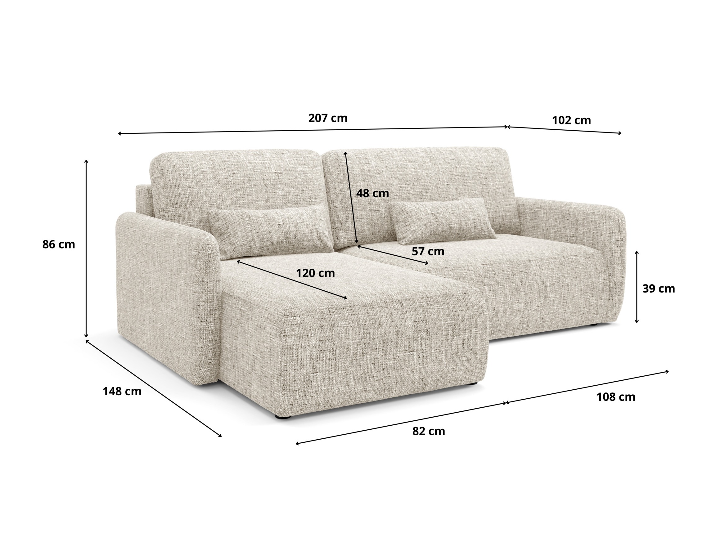 Stūra dīvāns Franklin 107 (Imo 05)
