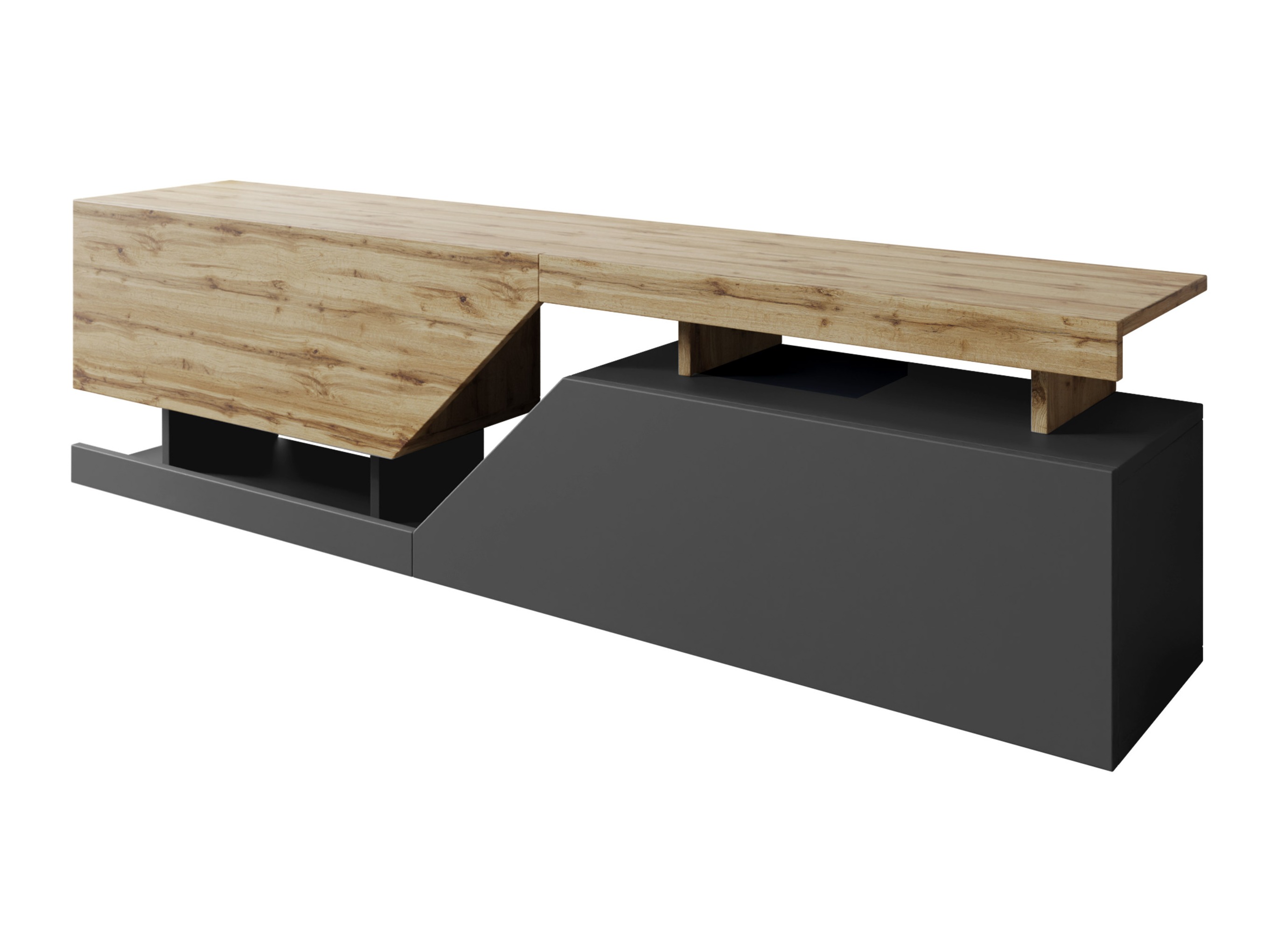 TV galds Comfivo Daldune 100 (Antracīts + Votan ozols)