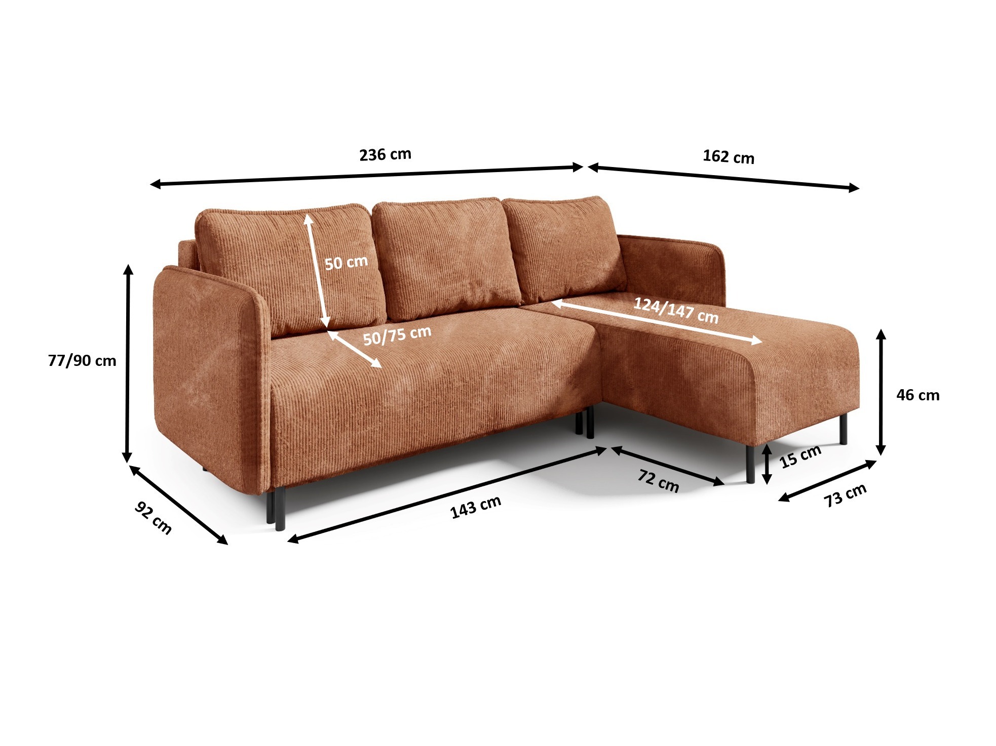 Stūra dīvāns Franklin 123 (Poso 02)
