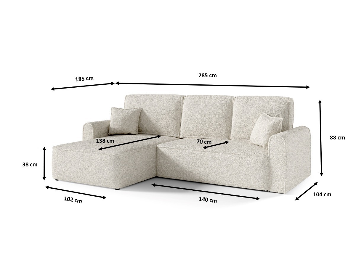 Stūra dīvāns Franklin 127 (Abriamo 01)