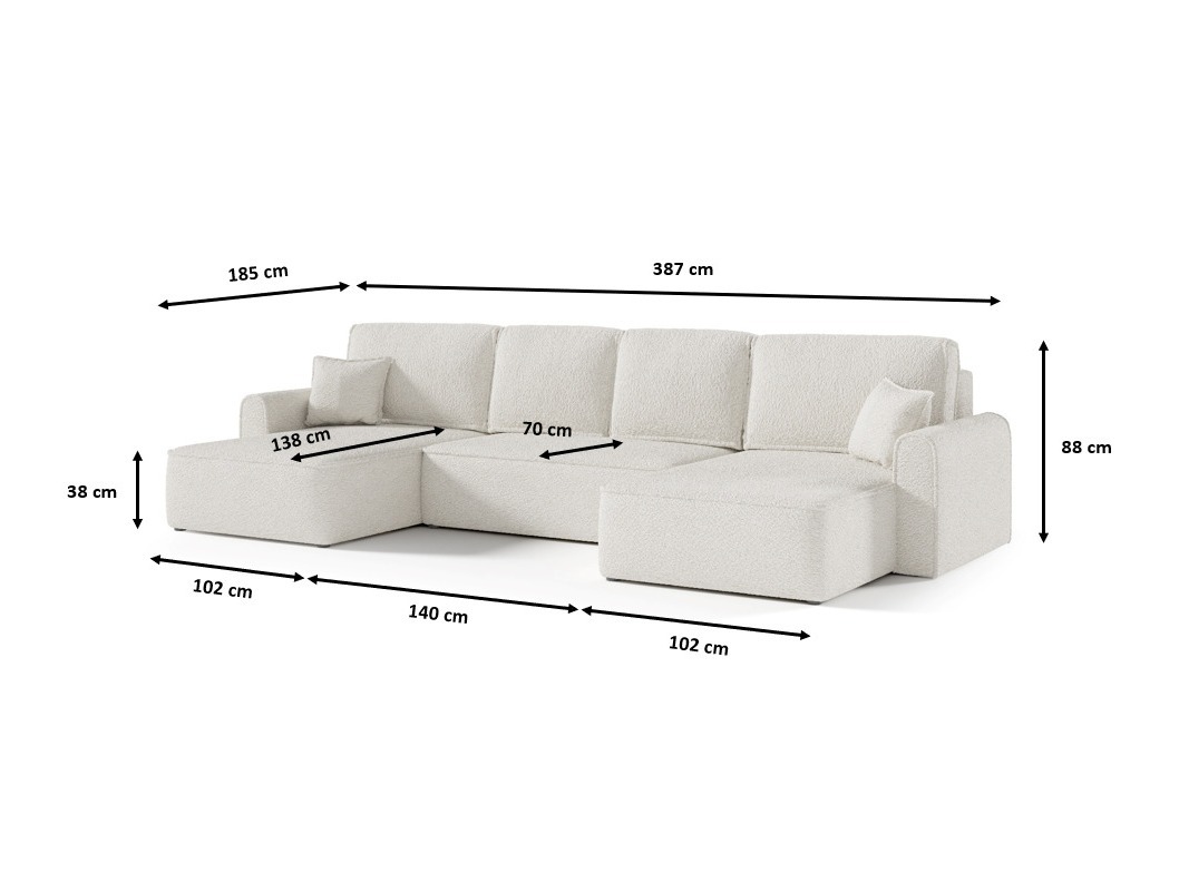 Stūra dīvāns Franklin 129 (Abriamo 07)