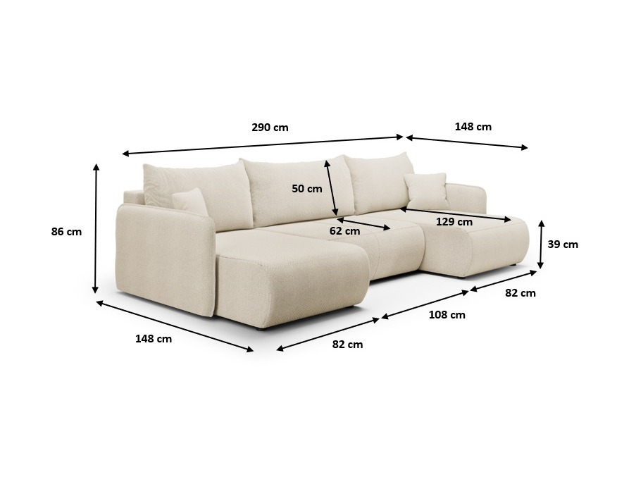 Stūra dīvāns Franklin 136 (Curio 39)