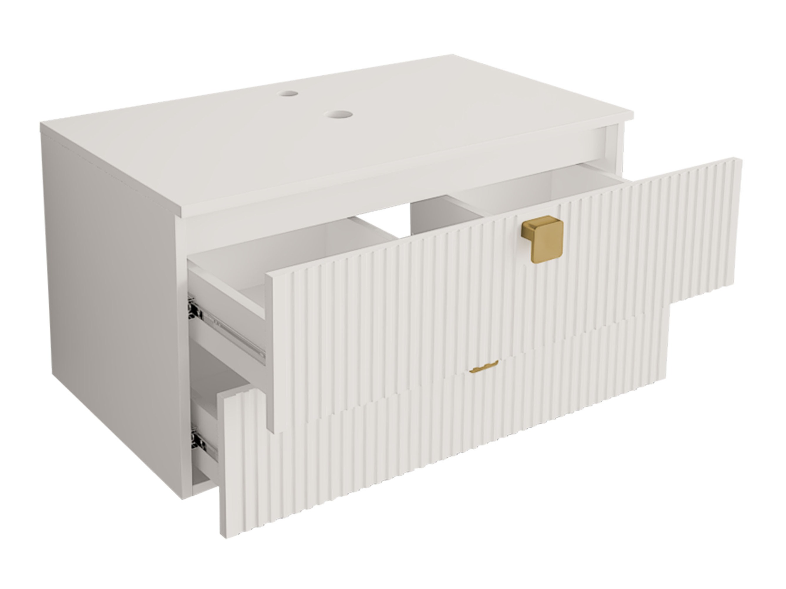 Piekarams vannas istabas skapītis izlietnei Orlvera 102 (Gaiši brūns)