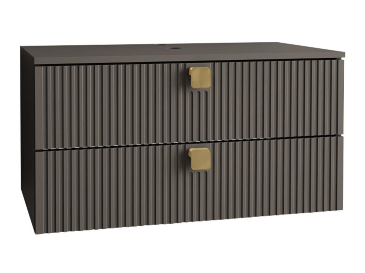 Подвесной шкаф для ванной комнаты под раковину Orlvera 102 (Серый)