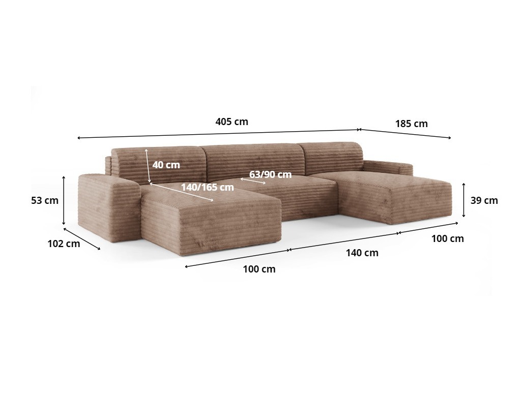 Stūra dīvāns Franklin 143 (Tilia 77)