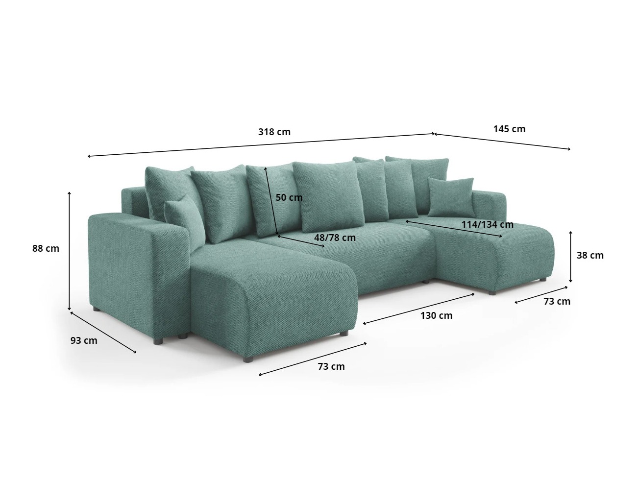 Stūra dīvāns Franklin 144 (Onega 02)