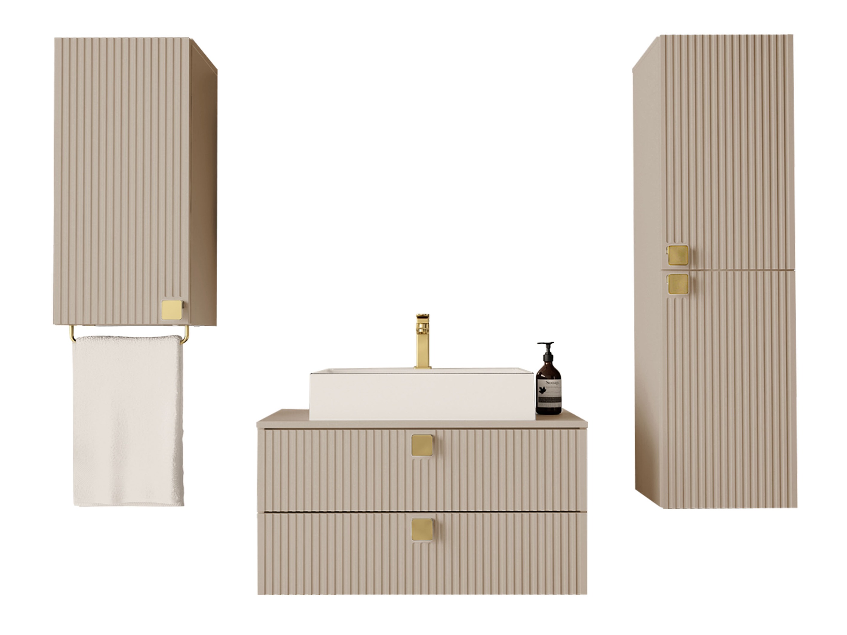 Vannas komplekts Orlvera 105 (Gaiši brūns)