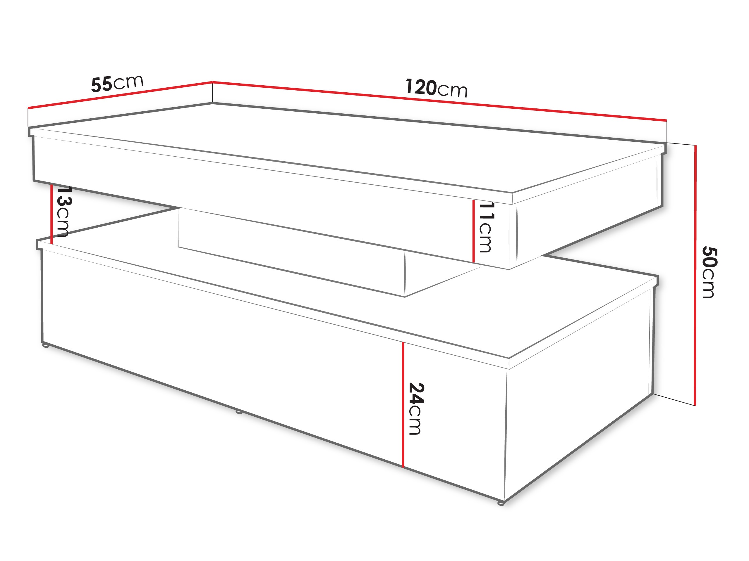 Журнальный столик Monfero 100 (Светло-коричневый)