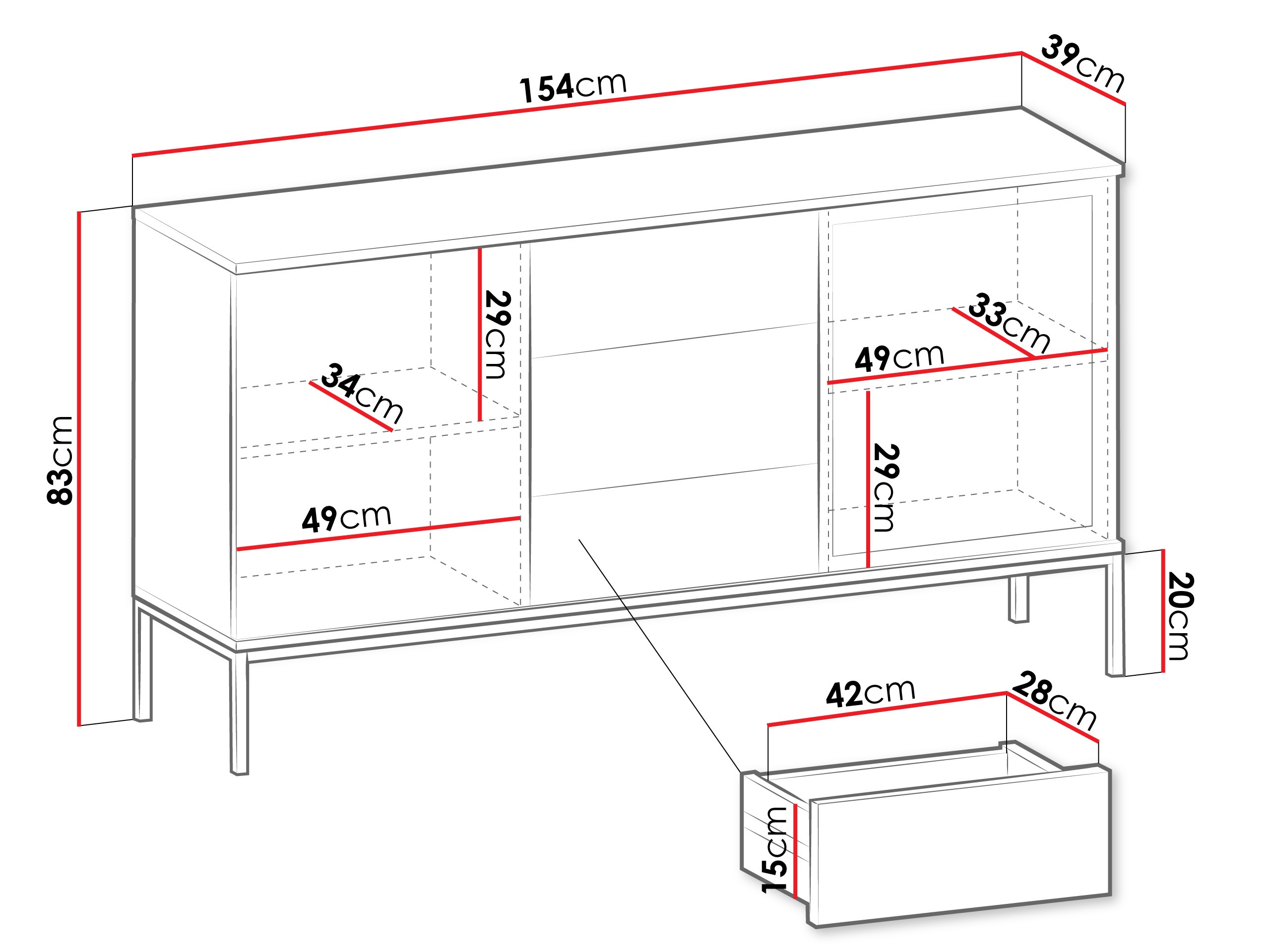 Kомод Soferi 108 (Кашемир)