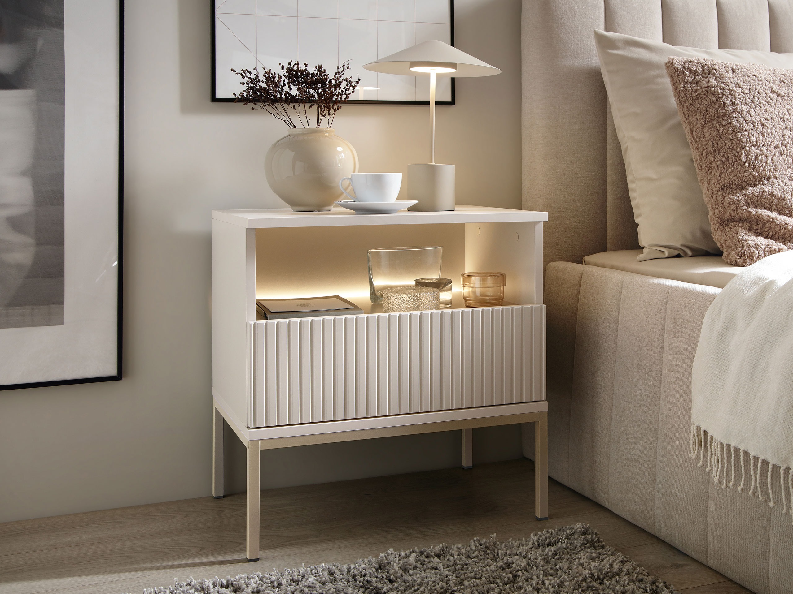 Прикроватная тумбочка Soferi 110 (Кашемир)