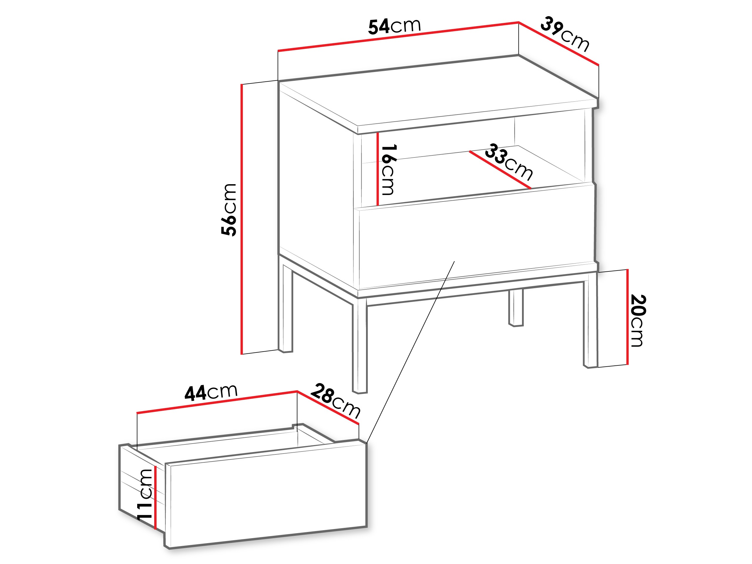 Прикроватная тумбочка Soferi 110 (Кашемир)