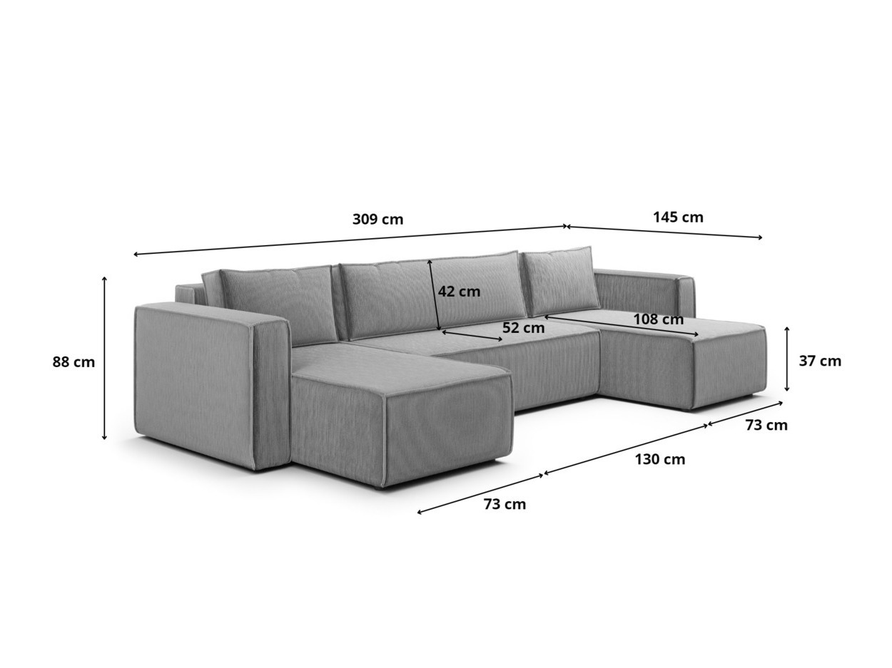 Stūra dīvāns Franklin 151 (Poso 02)